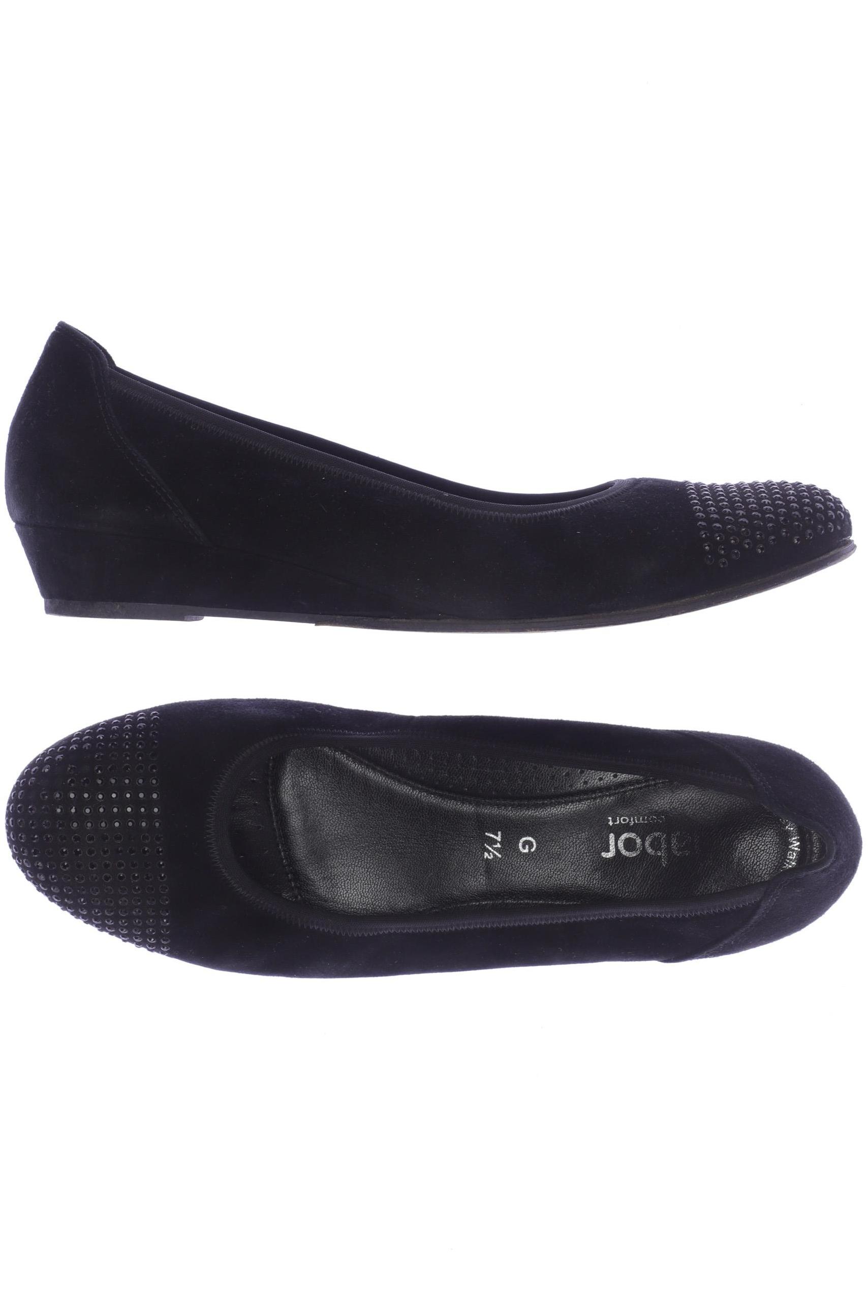 

Gabor Damen Ballerinas, schwarz, Gr. 7.5