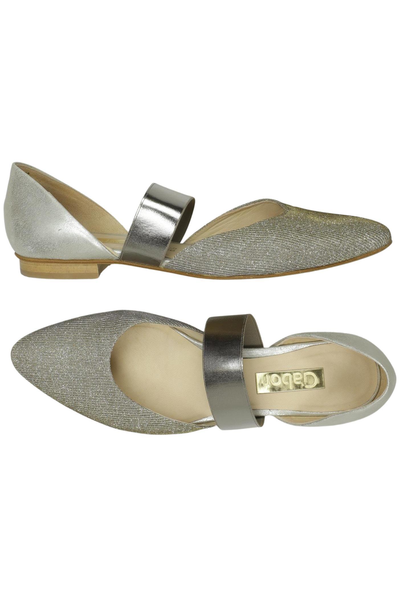 

Gabor Damen Ballerinas, silber, Gr. 6.5