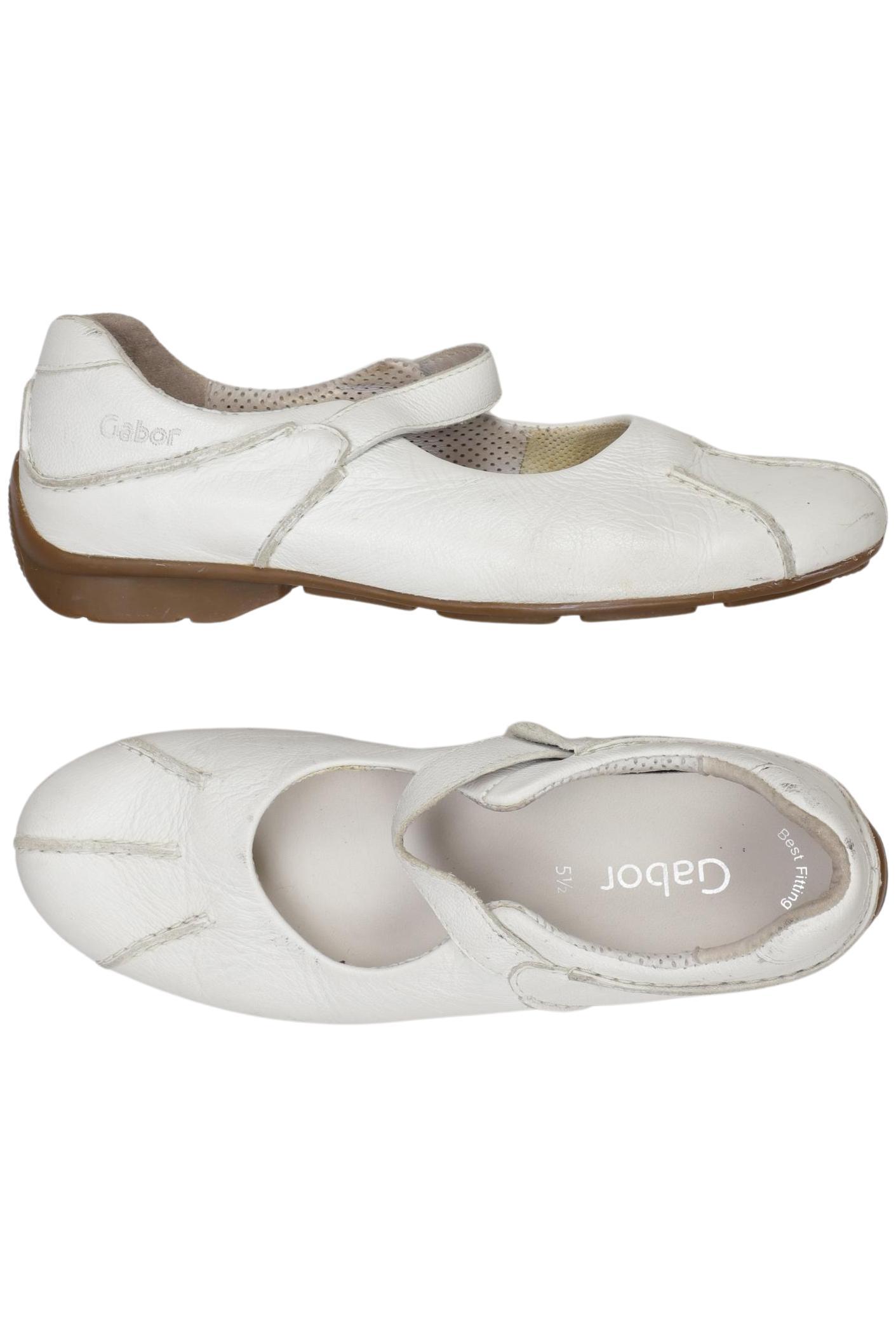 

Gabor Damen Ballerinas, weiß, Gr. 5.5