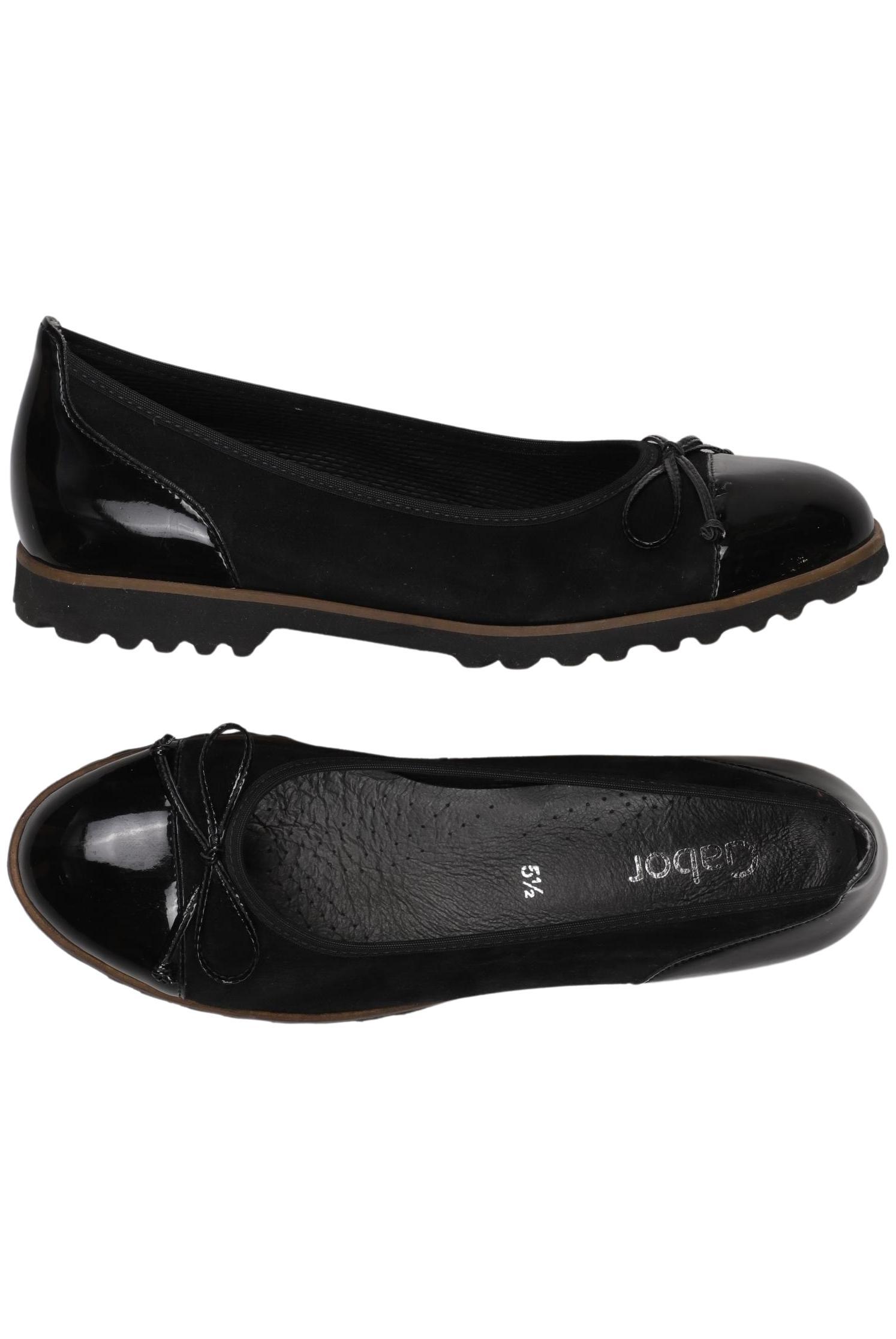 

Gabor Damen Ballerinas, schwarz, Gr. 5.5