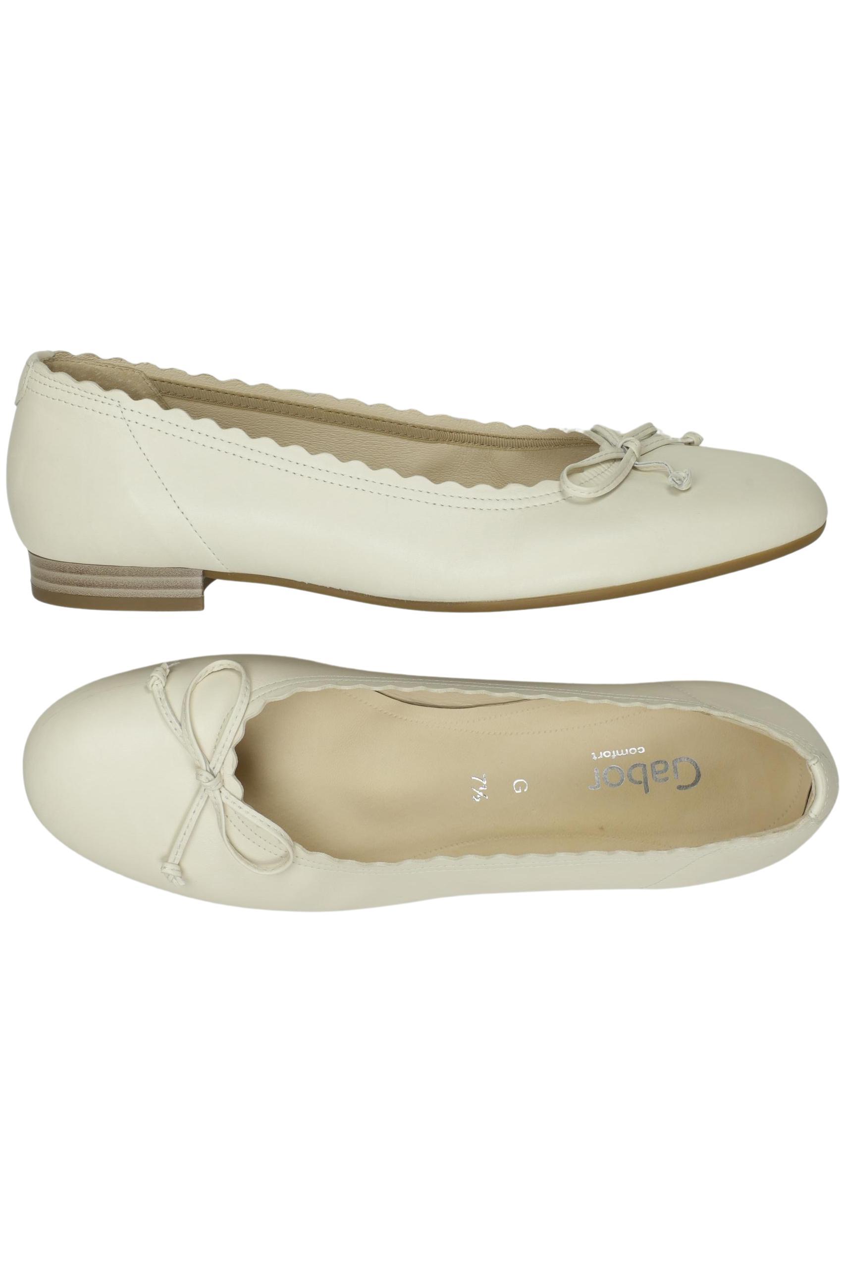 

Gabor Damen Ballerinas, cremeweiß, Gr. 7.5
