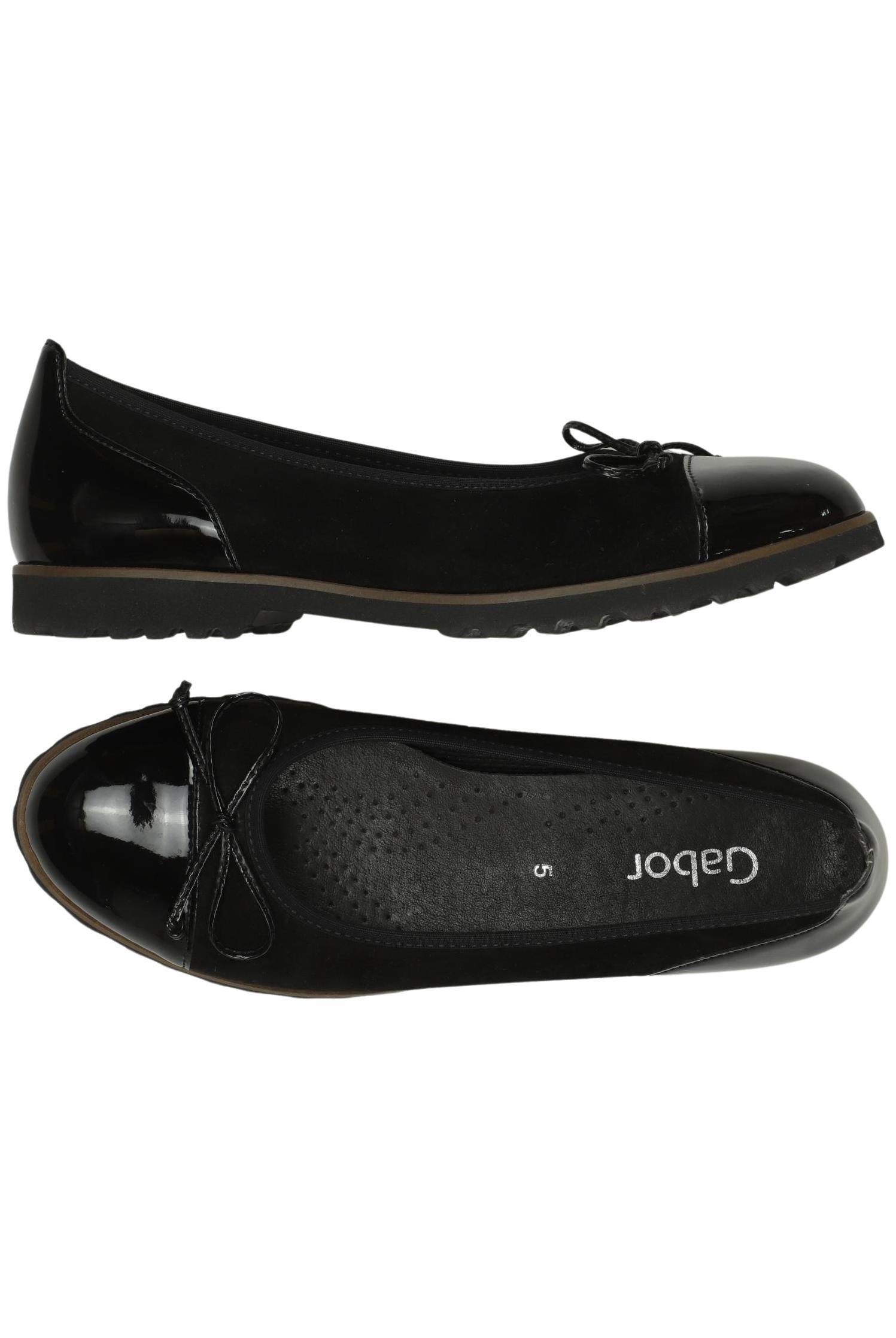 

Gabor Damen Ballerinas, schwarz, Gr. 5
