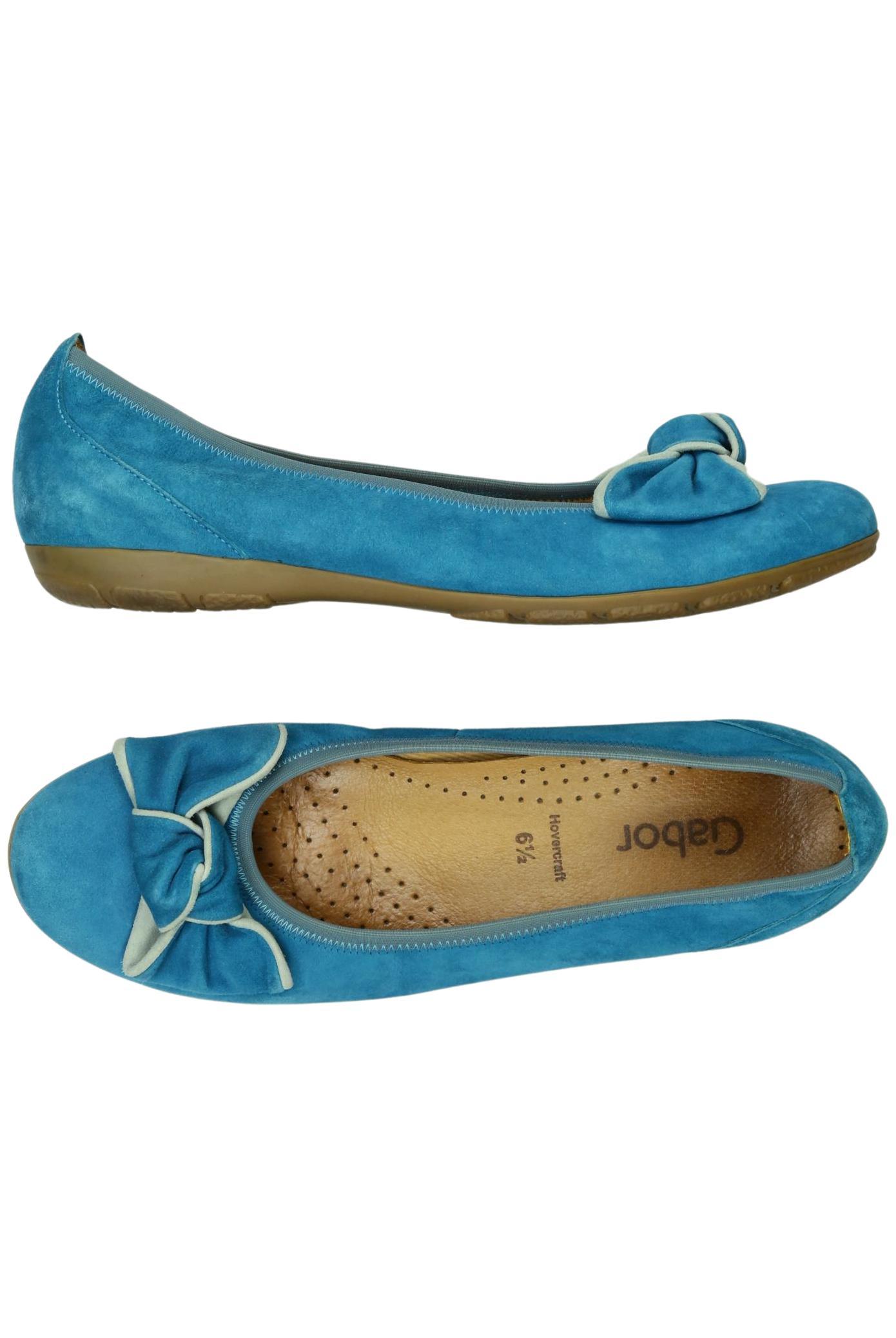 

Gabor Damen Ballerinas, türkis, Gr. 6.5