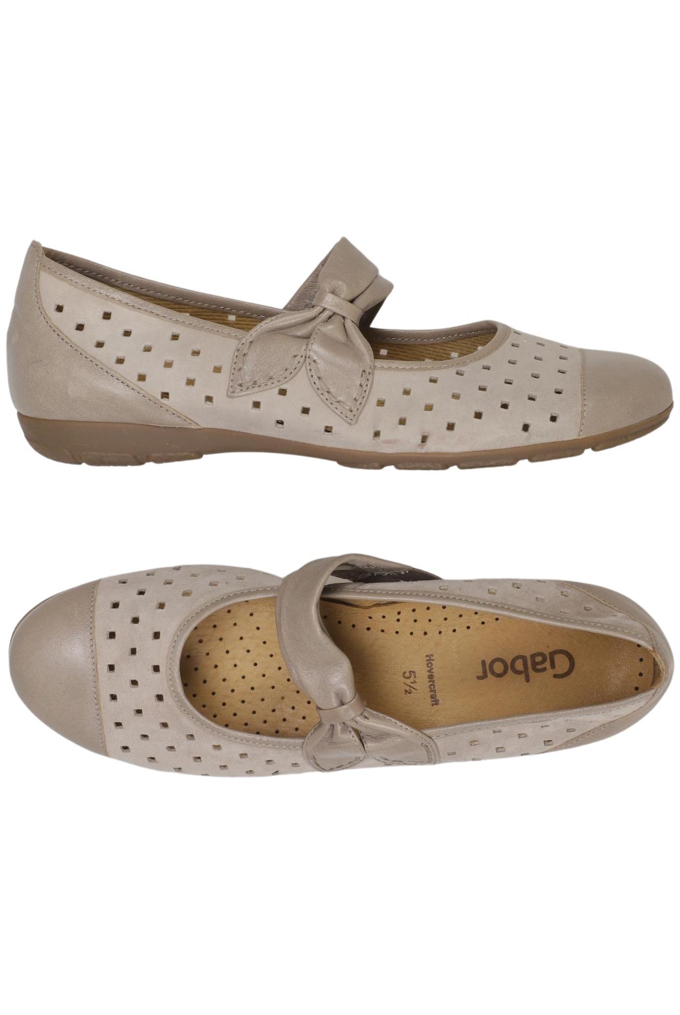 

Gabor Damen Ballerinas, beige, Gr. 5.5