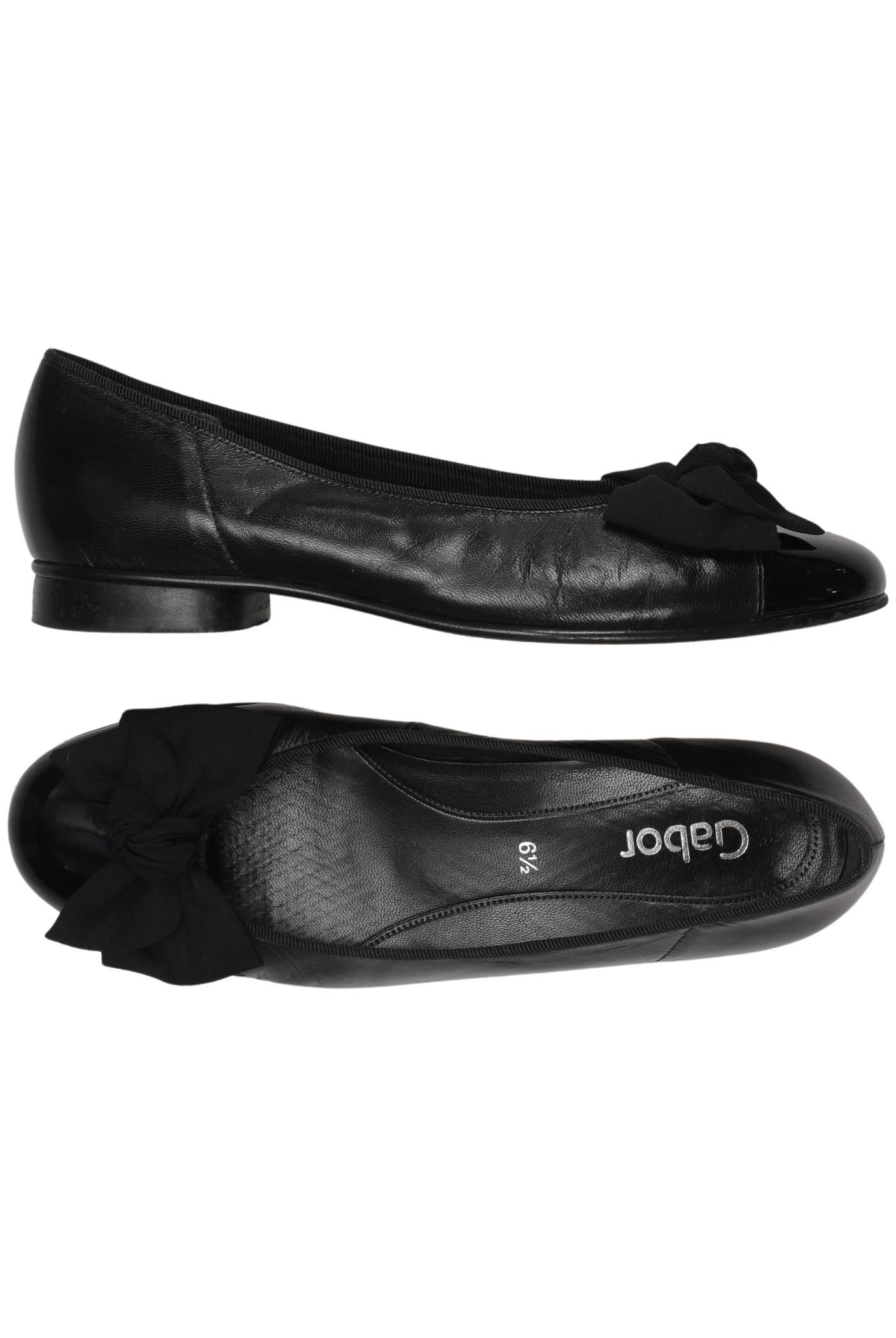 

Gabor Damen Ballerinas, schwarz, Gr. 6.5