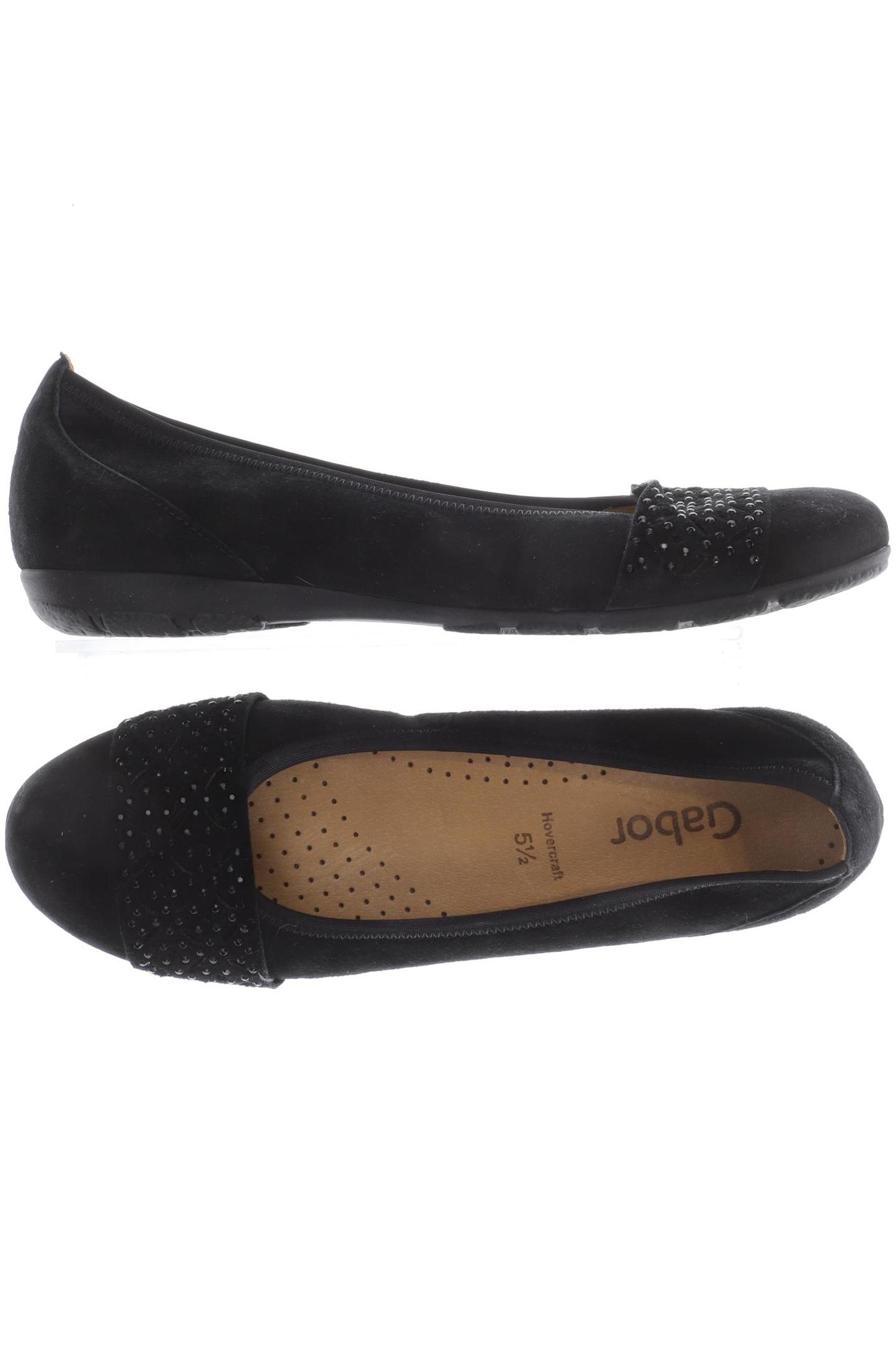 

Gabor Damen Ballerinas, schwarz, Gr. 5.5