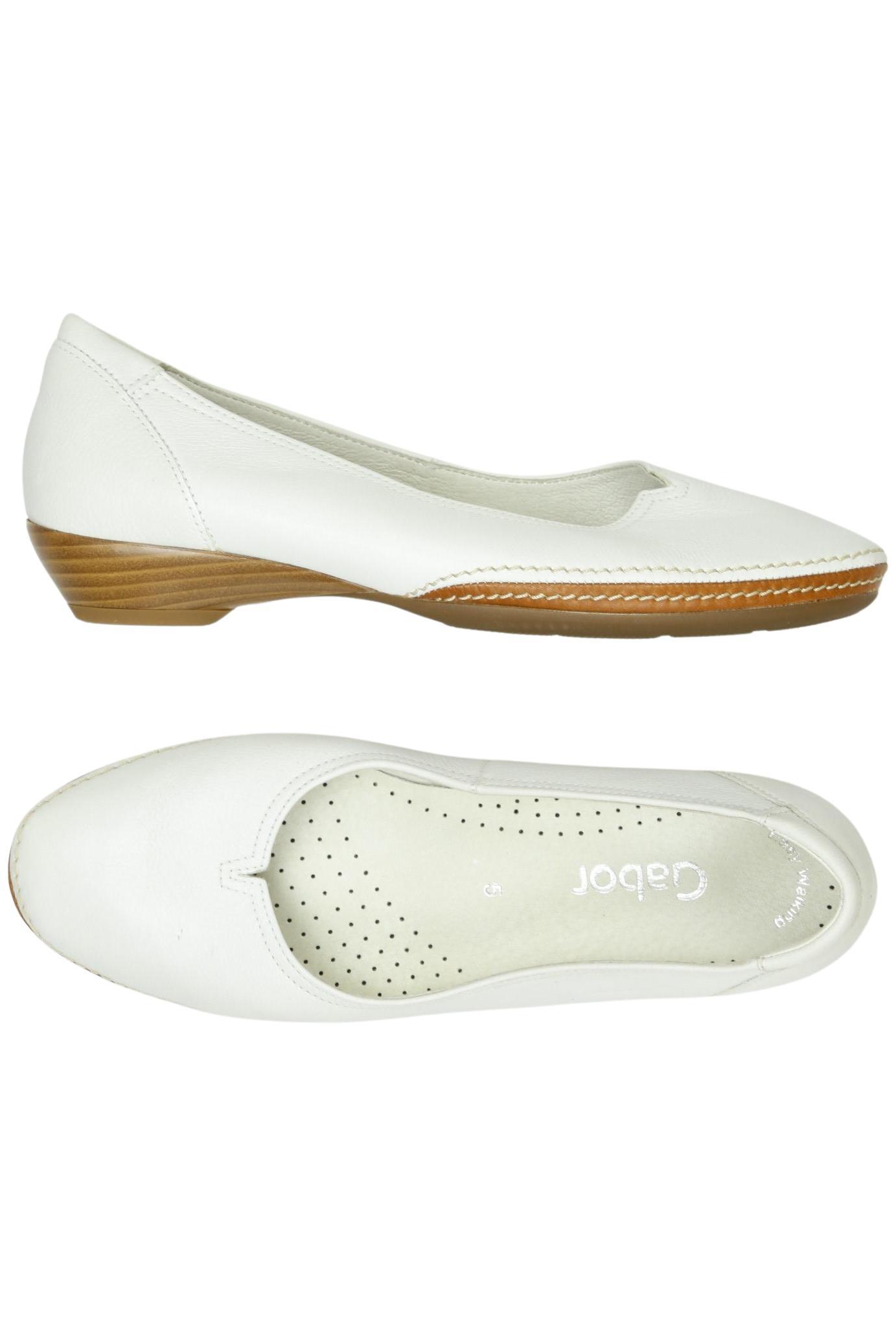 

Gabor Damen Ballerinas, weiß, Gr. 5
