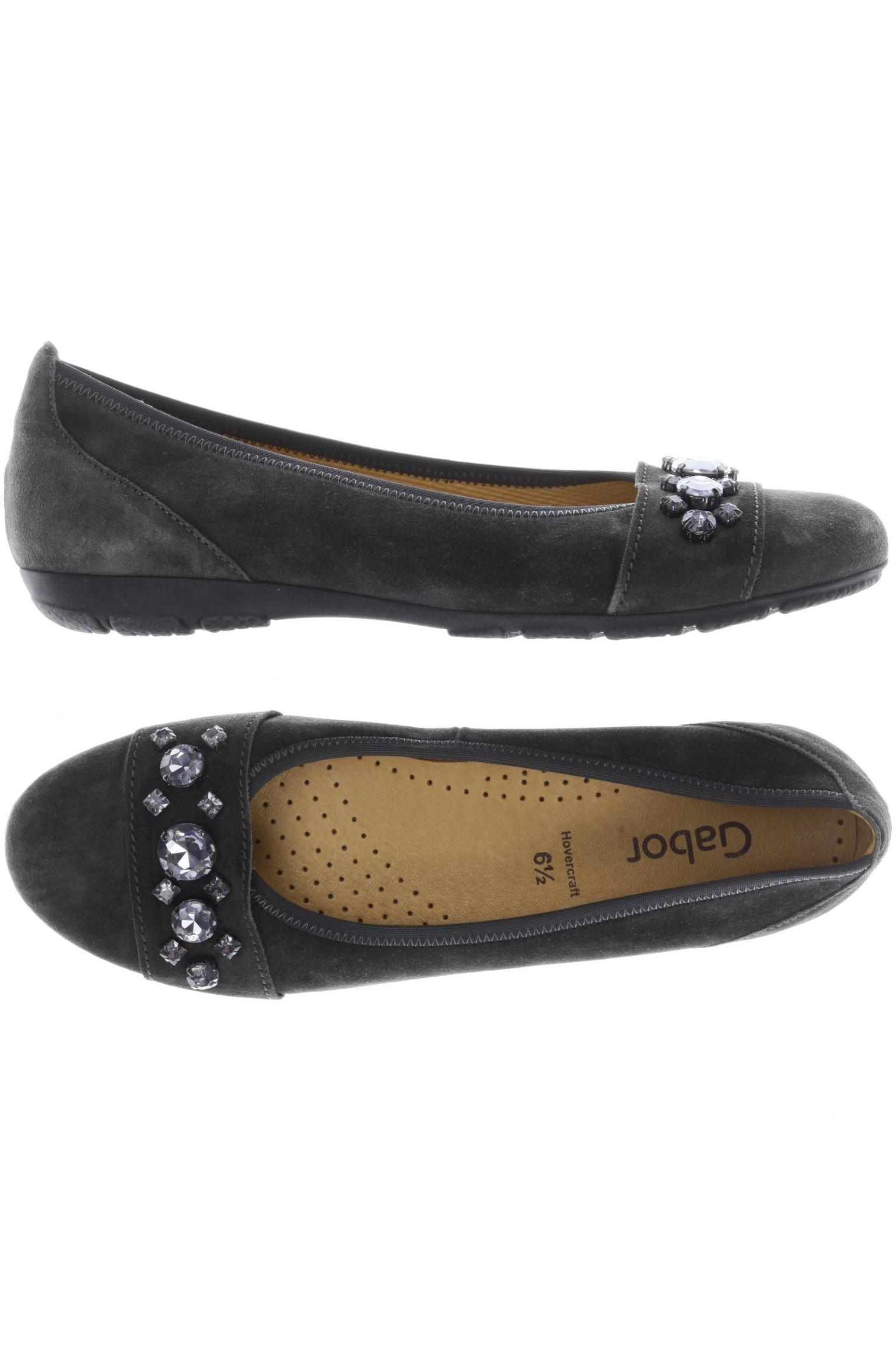 

Gabor Damen Ballerinas, grau, Gr. 6.5