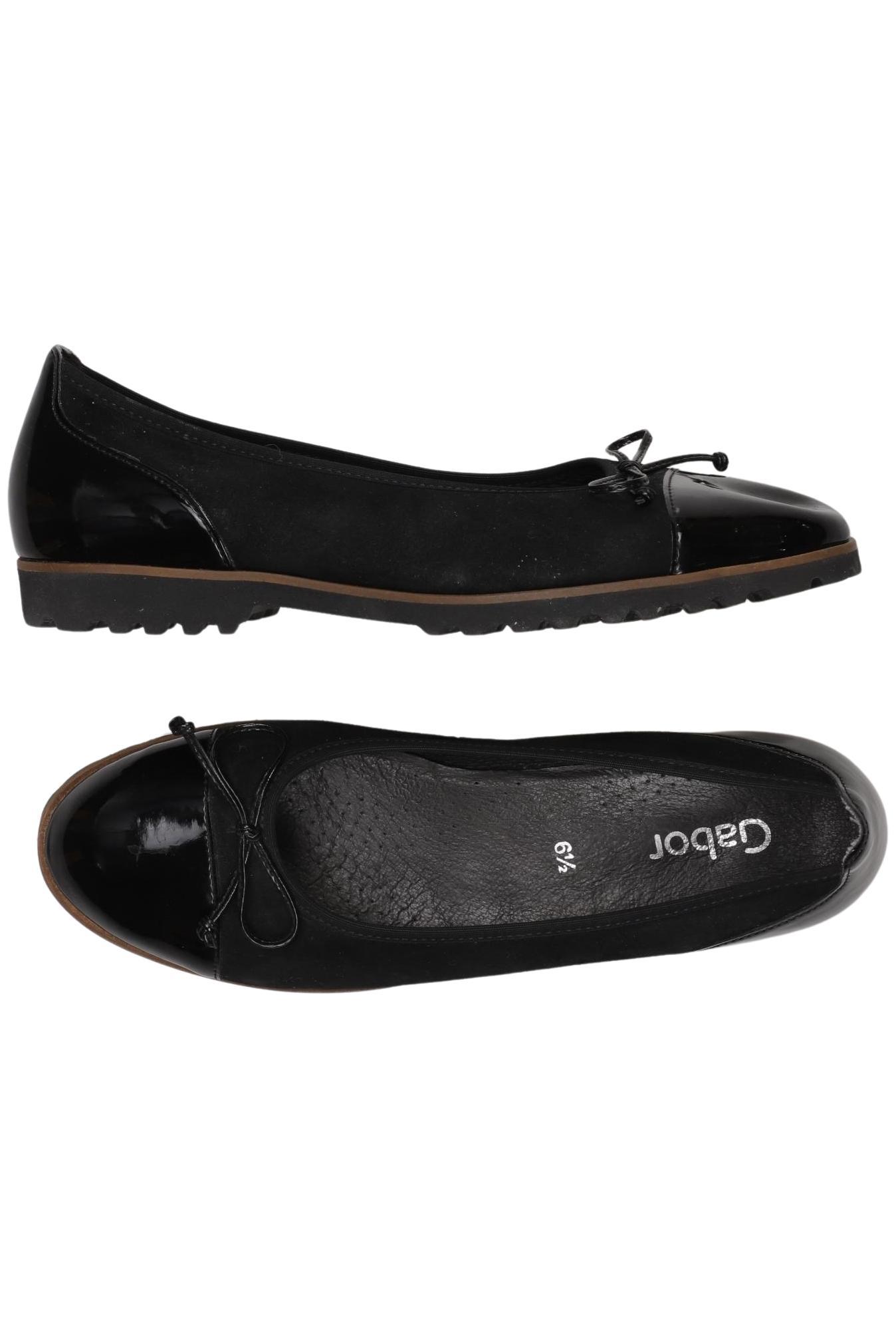 

Gabor Damen Ballerinas, schwarz, Gr. 6.5