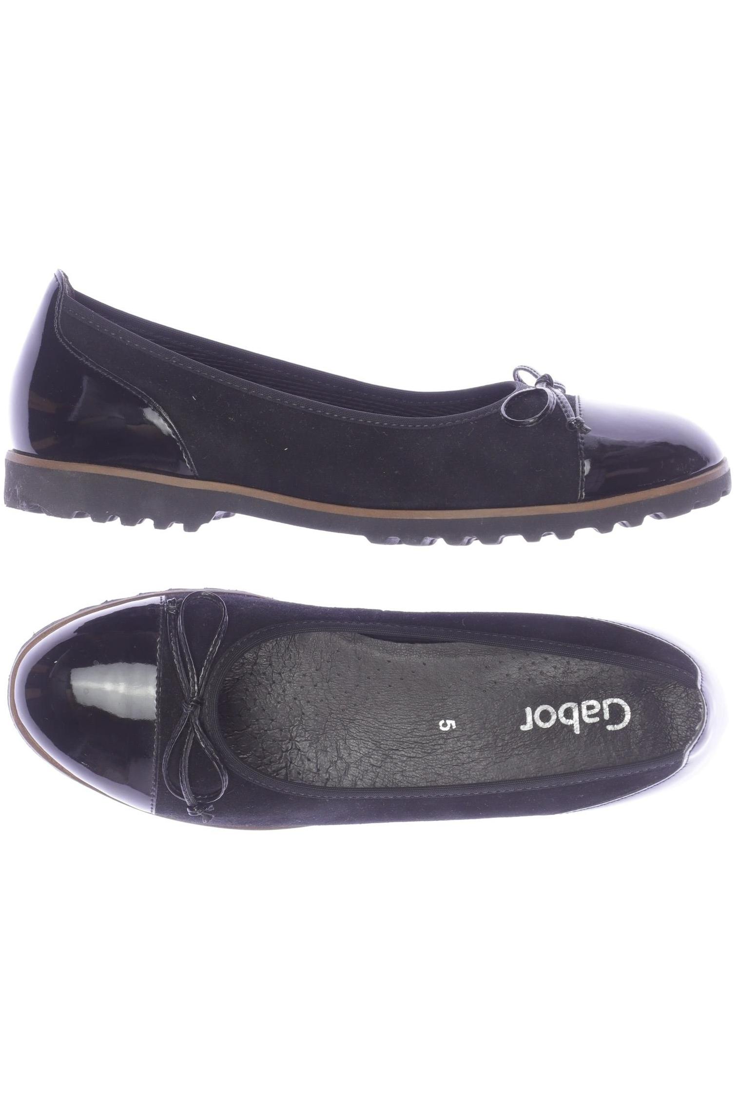 

Gabor Damen Ballerinas, schwarz, Gr. 5