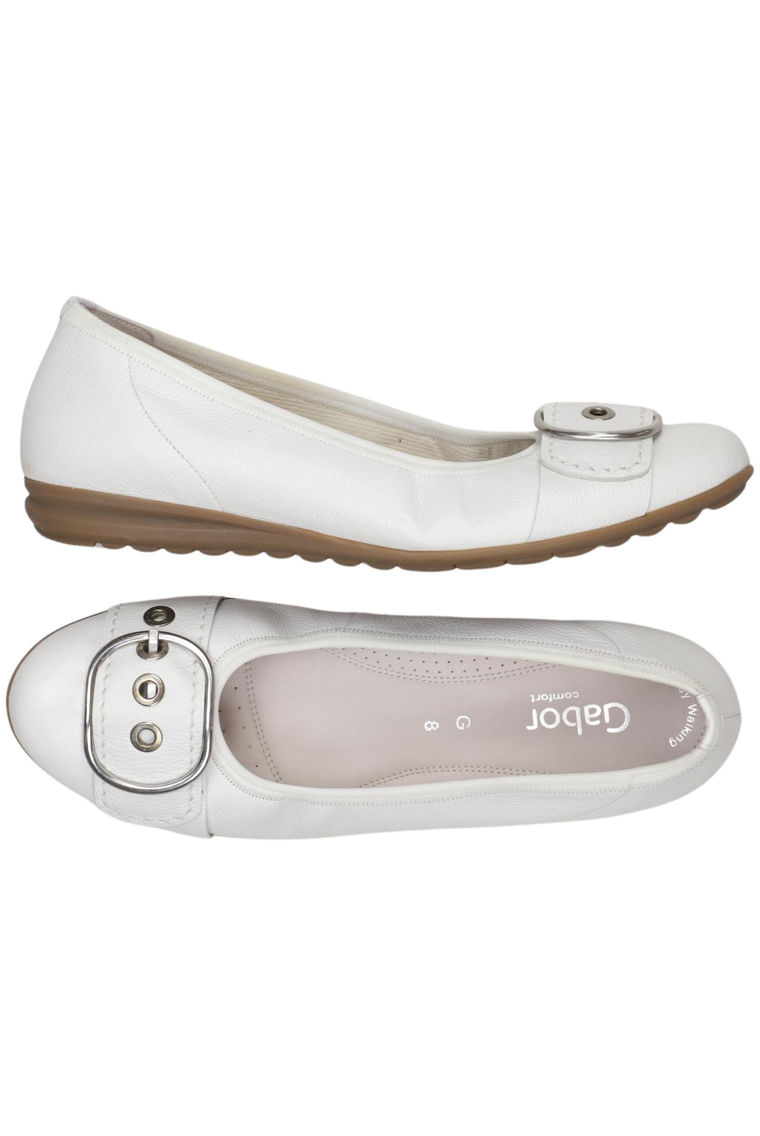 

Gabor Damen Ballerinas, weiß, Gr. 8