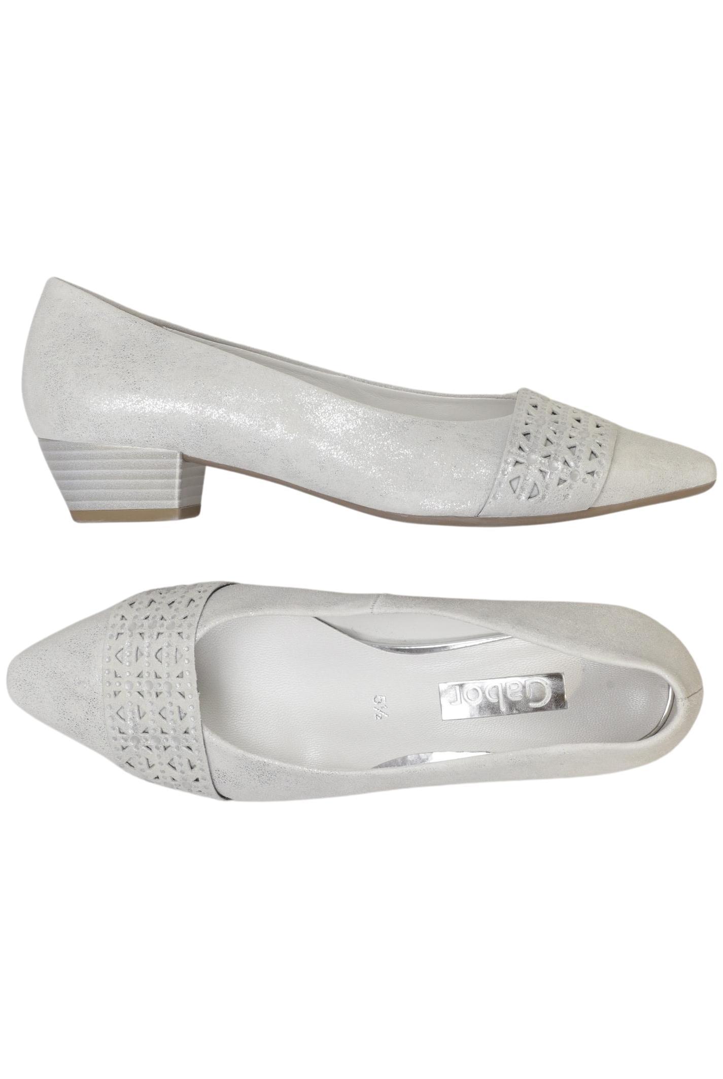 

Gabor Damen Ballerinas, silber, Gr. 5.5