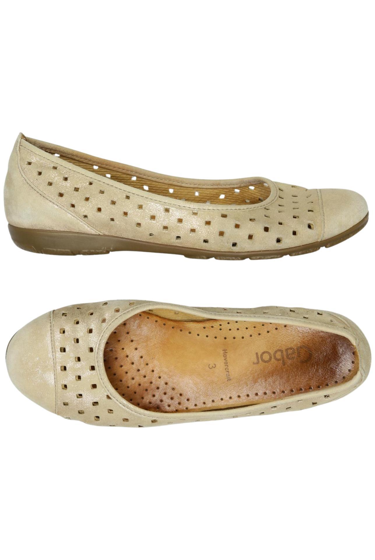 

Gabor Damen Ballerinas, beige, Gr. 3