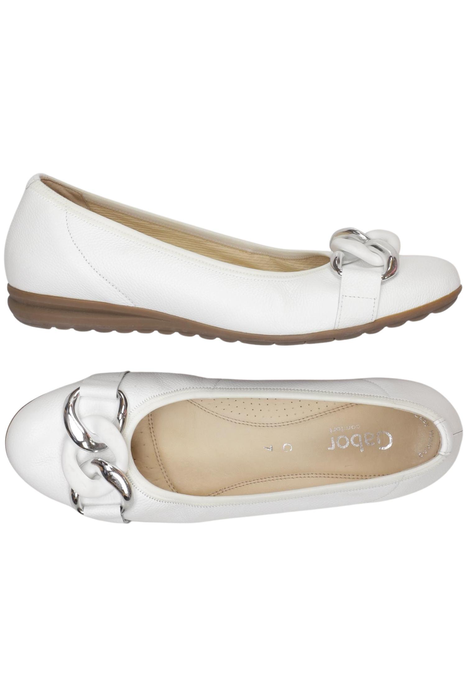 

Gabor Damen Ballerinas, weiß, Gr. 7