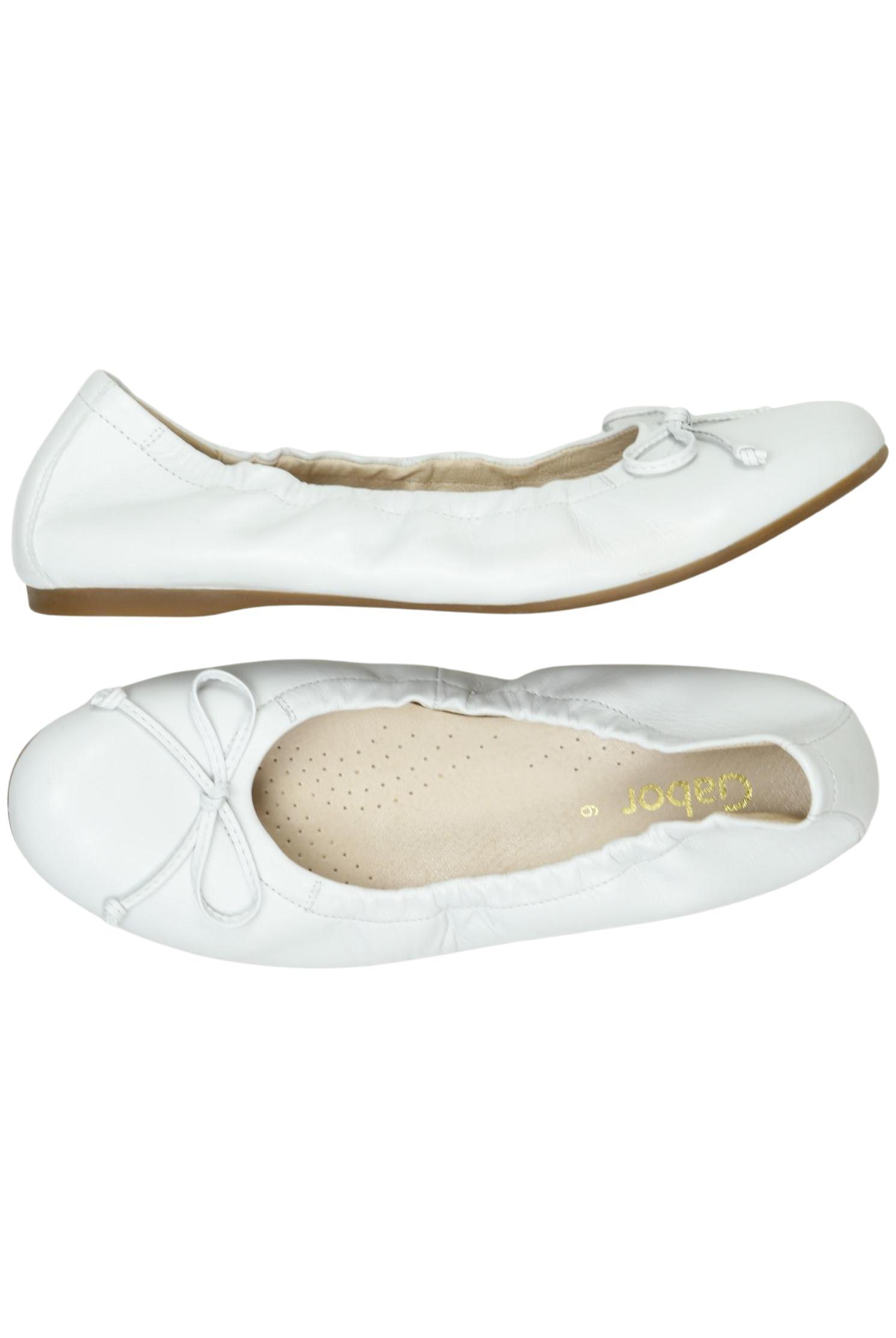 

Gabor Damen Ballerinas, weiß, Gr. 6