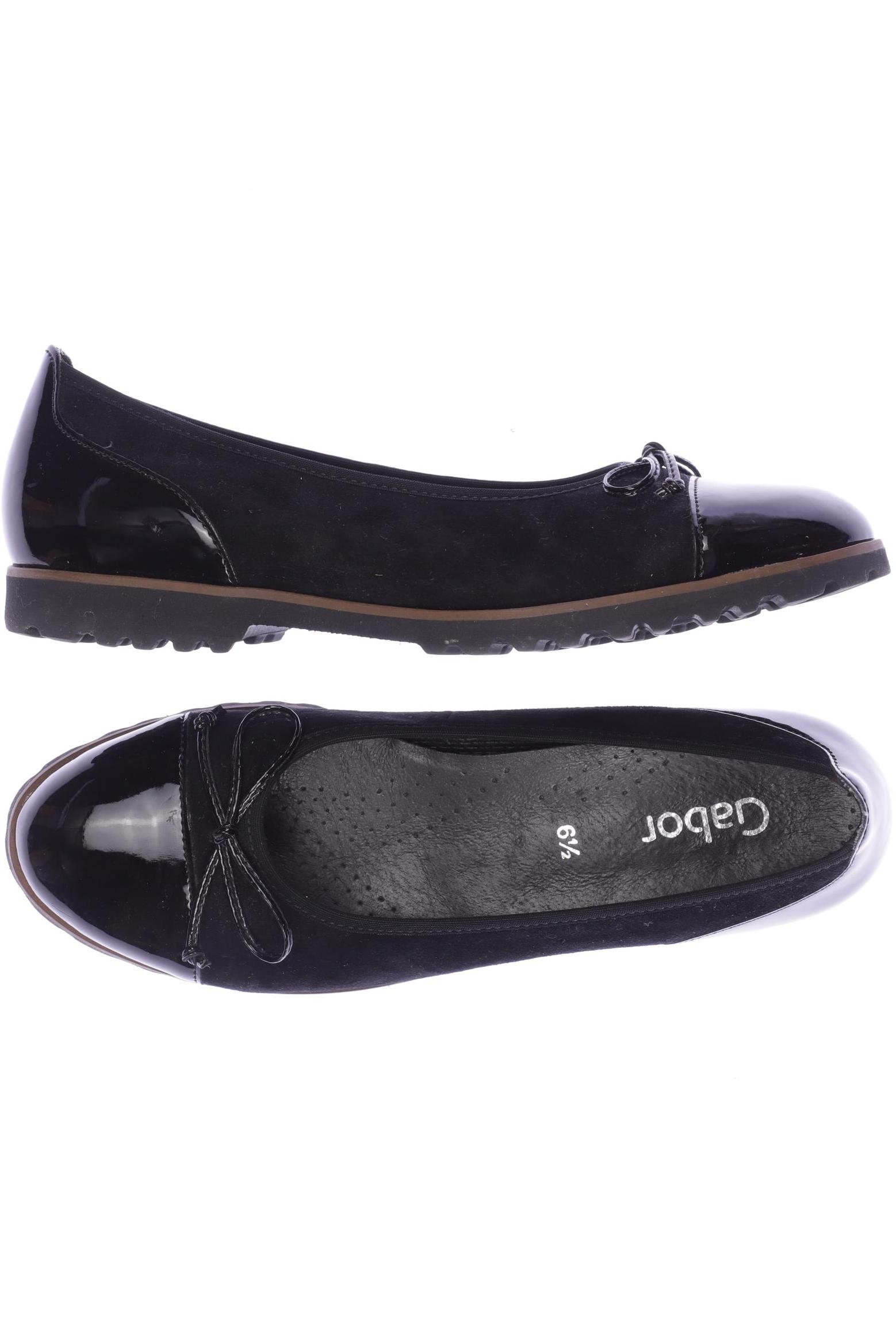 

Gabor Damen Ballerinas, schwarz, Gr. 6.5
