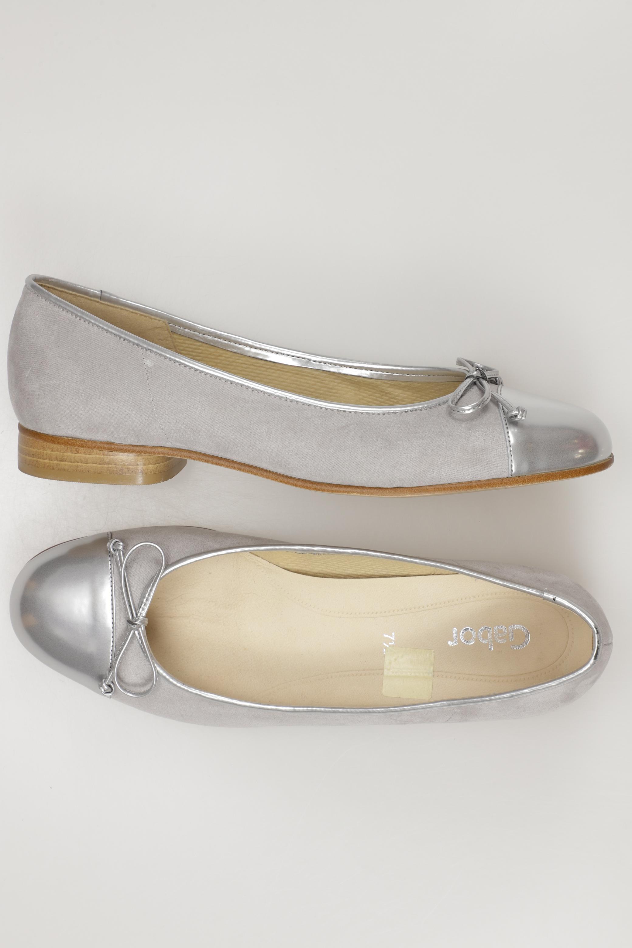

Gabor Damen Ballerinas, silber, Gr. 7.5