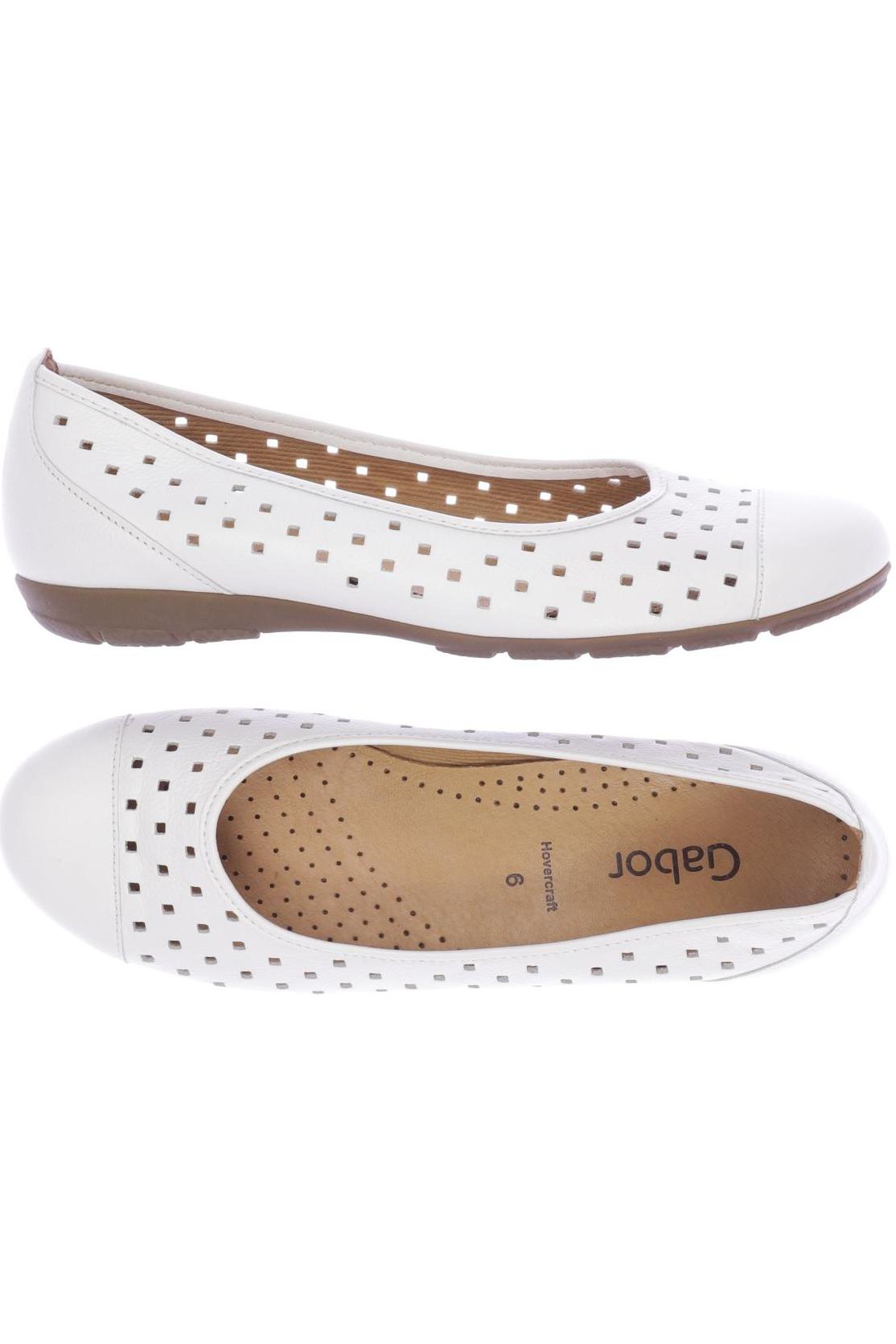 

Gabor Damen Ballerinas, weiß, Gr. 6