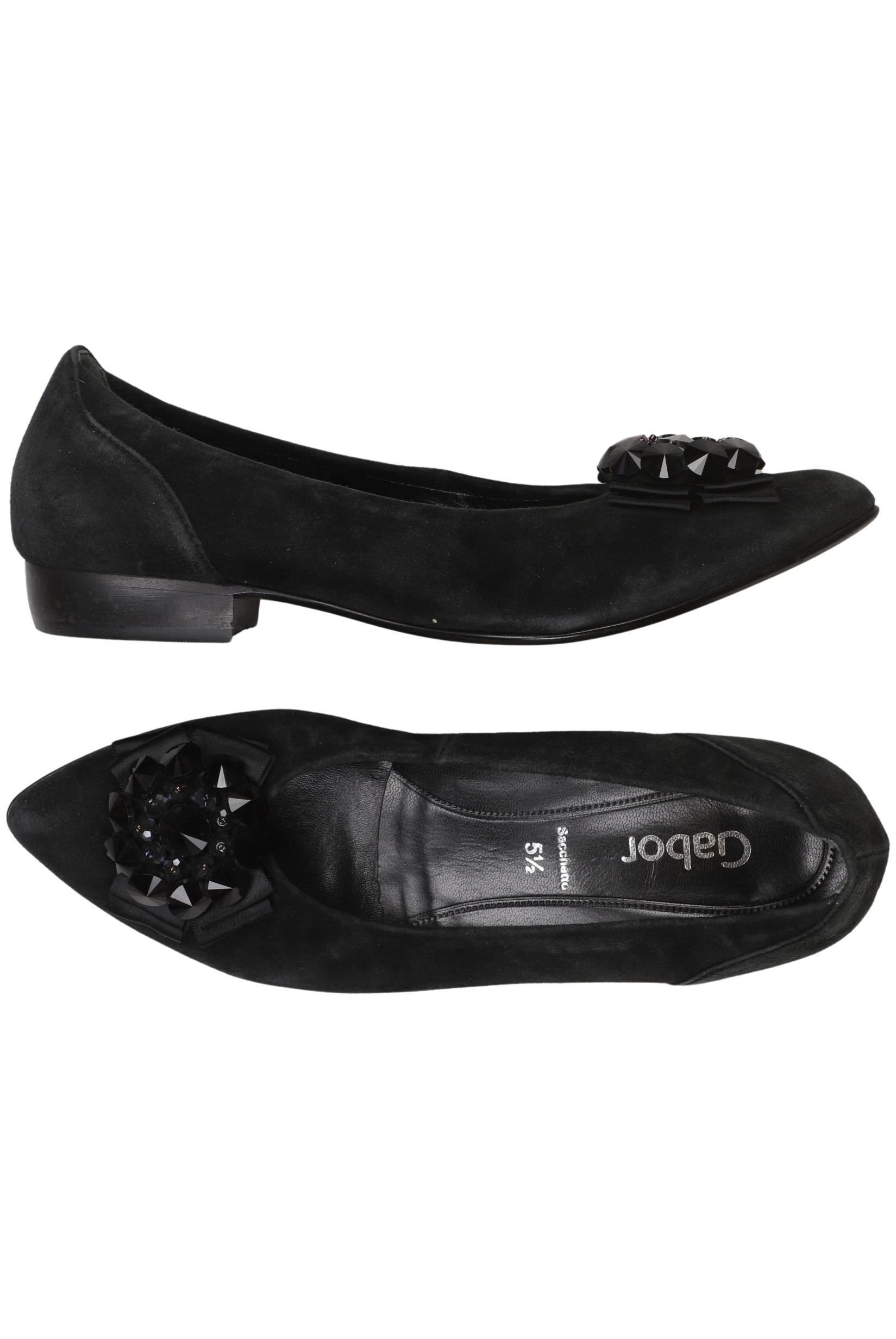 

Gabor Damen Ballerinas, schwarz, Gr. 5.5
