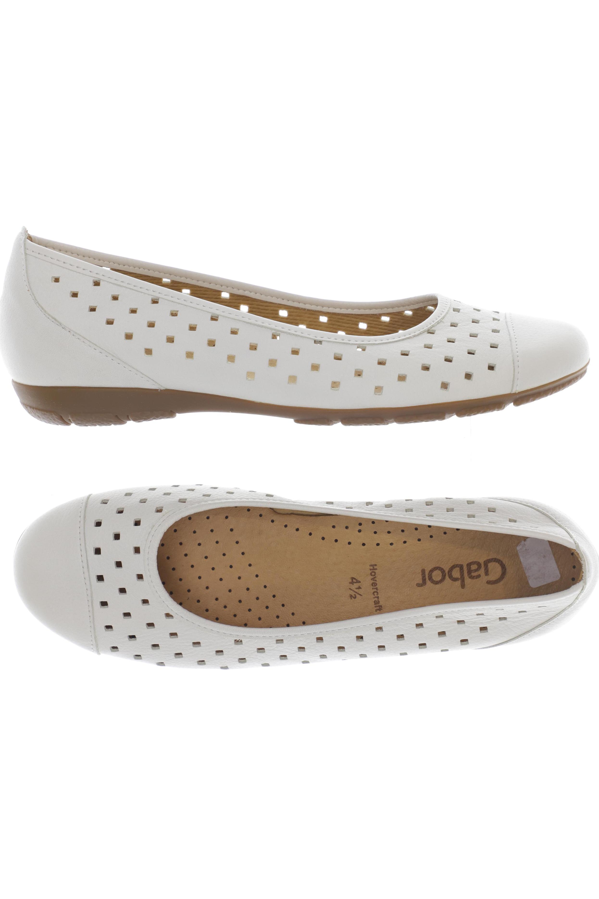

Gabor Damen Ballerinas, weiß, Gr. 4.5