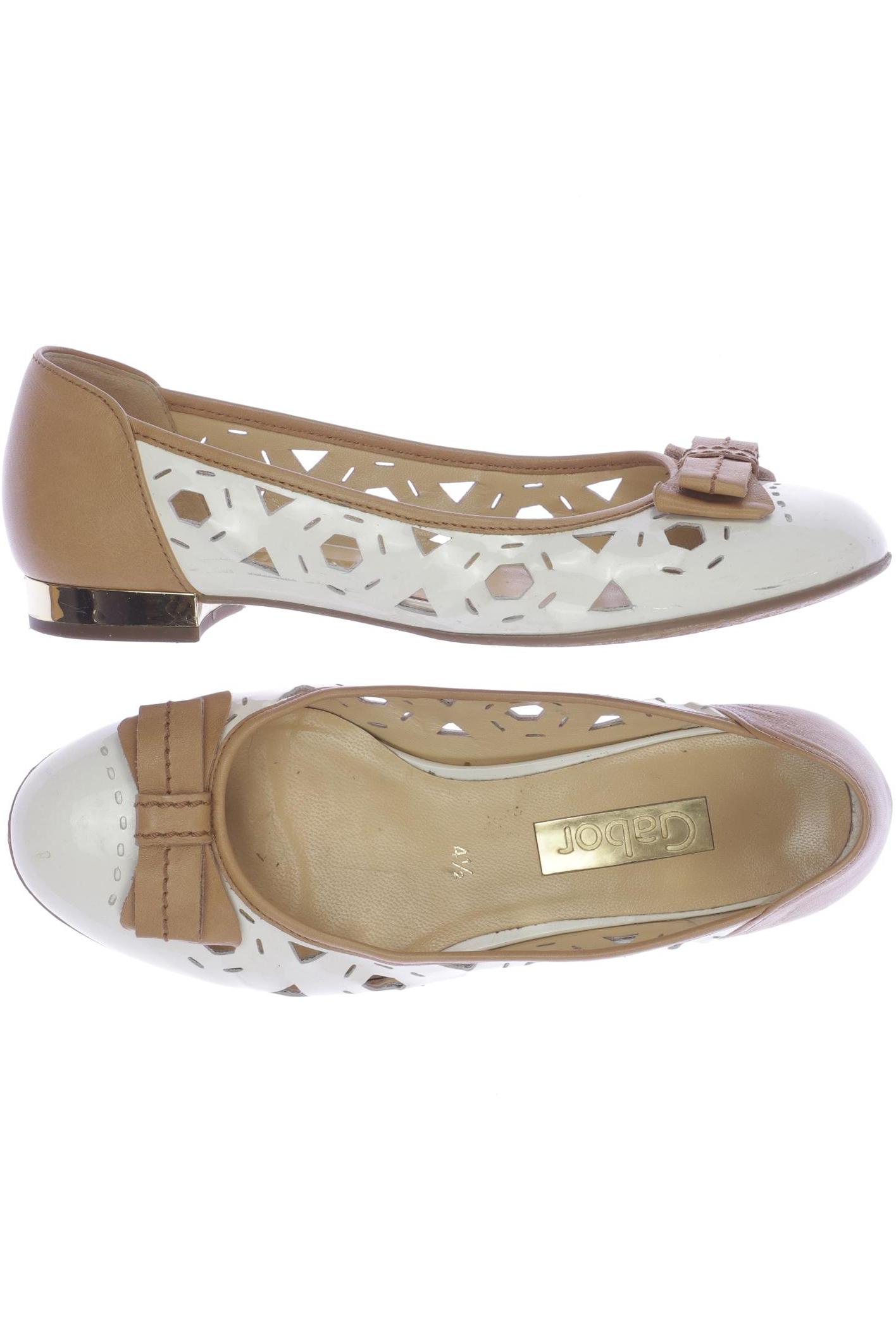 

Gabor Damen Ballerinas, weiß, Gr. 4.5