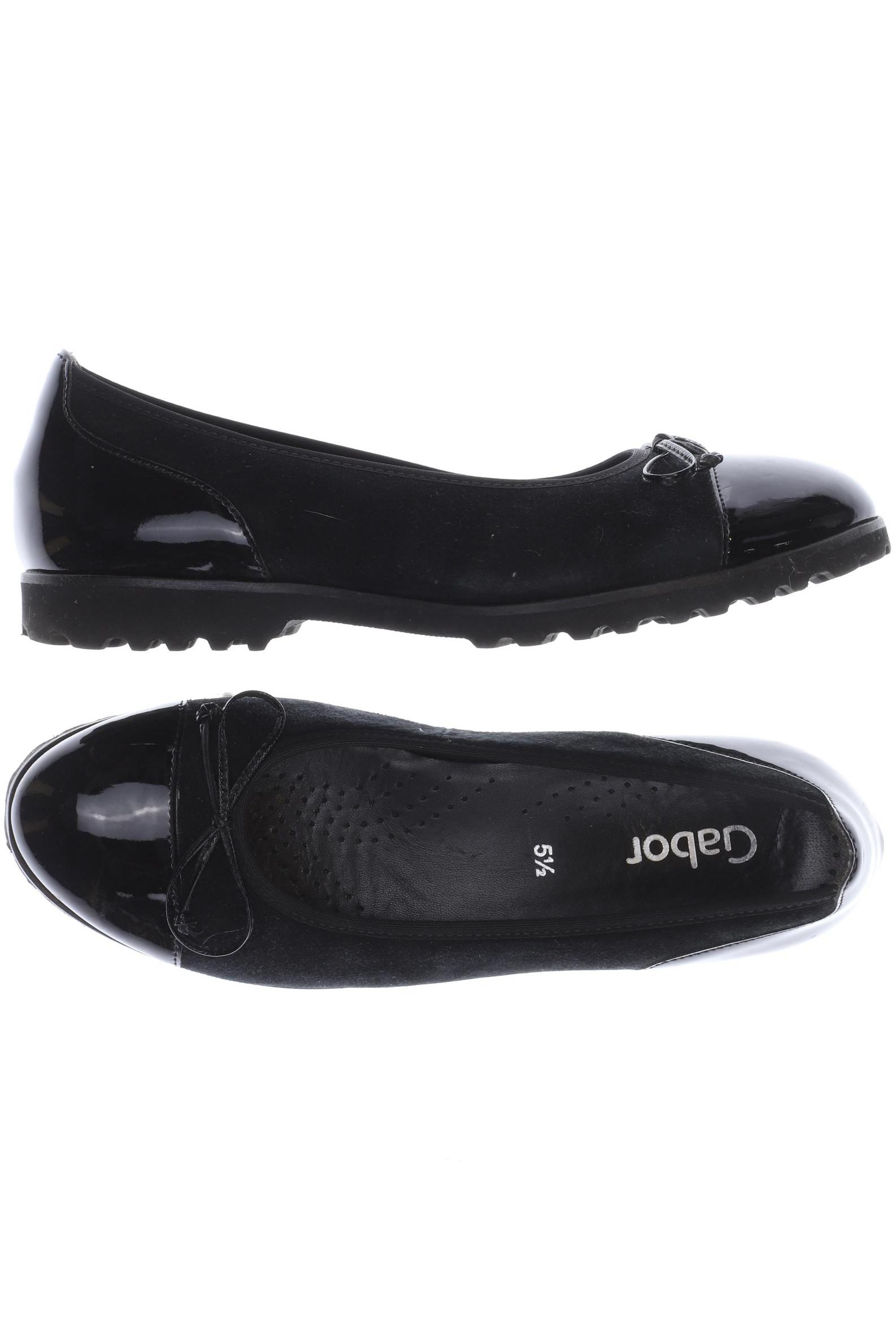

Gabor Damen Ballerinas, schwarz, Gr. 5.5