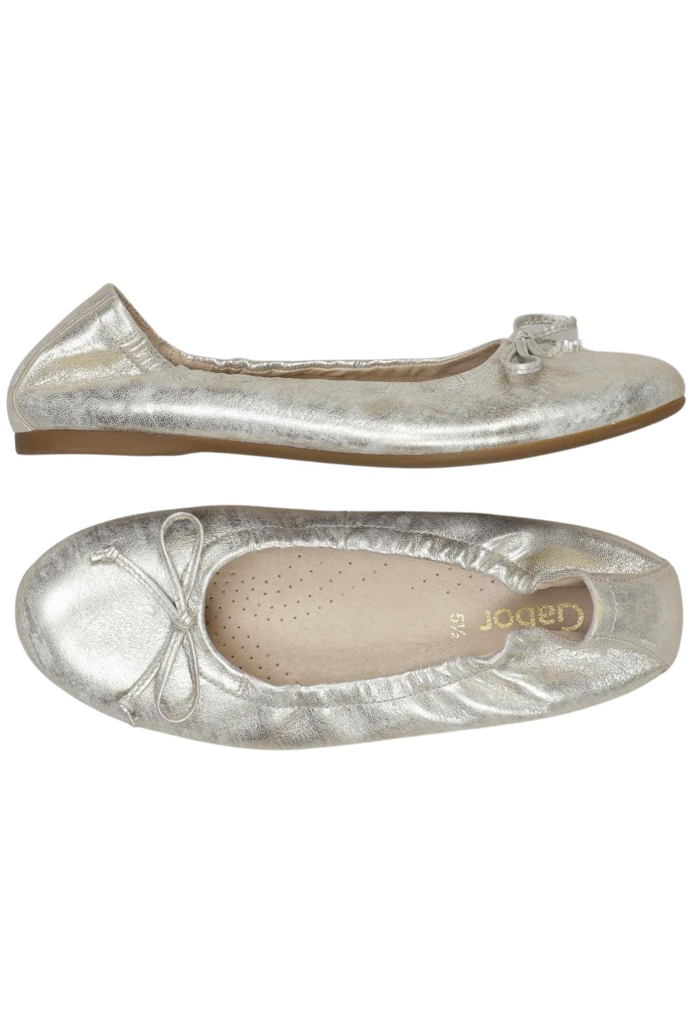 

Gabor Damen Ballerinas, silber, Gr. 5.5