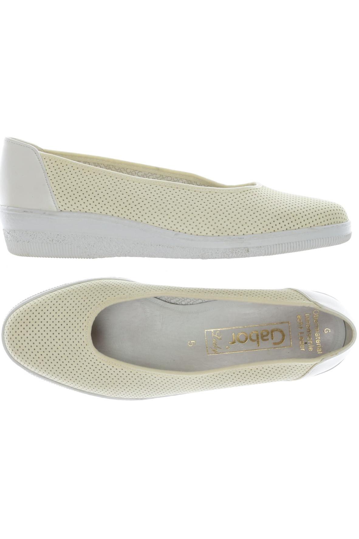 

Gabor Damen Ballerinas, cremeweiß, Gr. 5