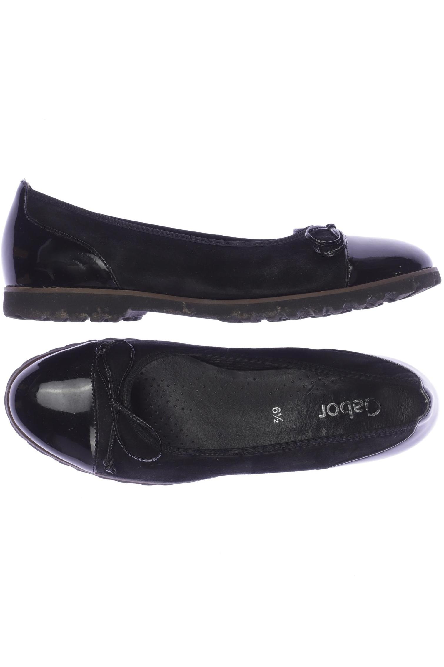 

Gabor Damen Ballerinas, schwarz, Gr. 6.5