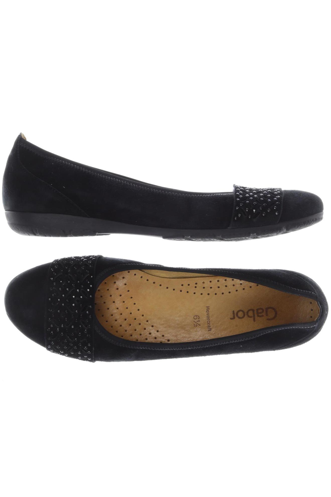 

Gabor Damen Ballerinas, schwarz, Gr. 6.5