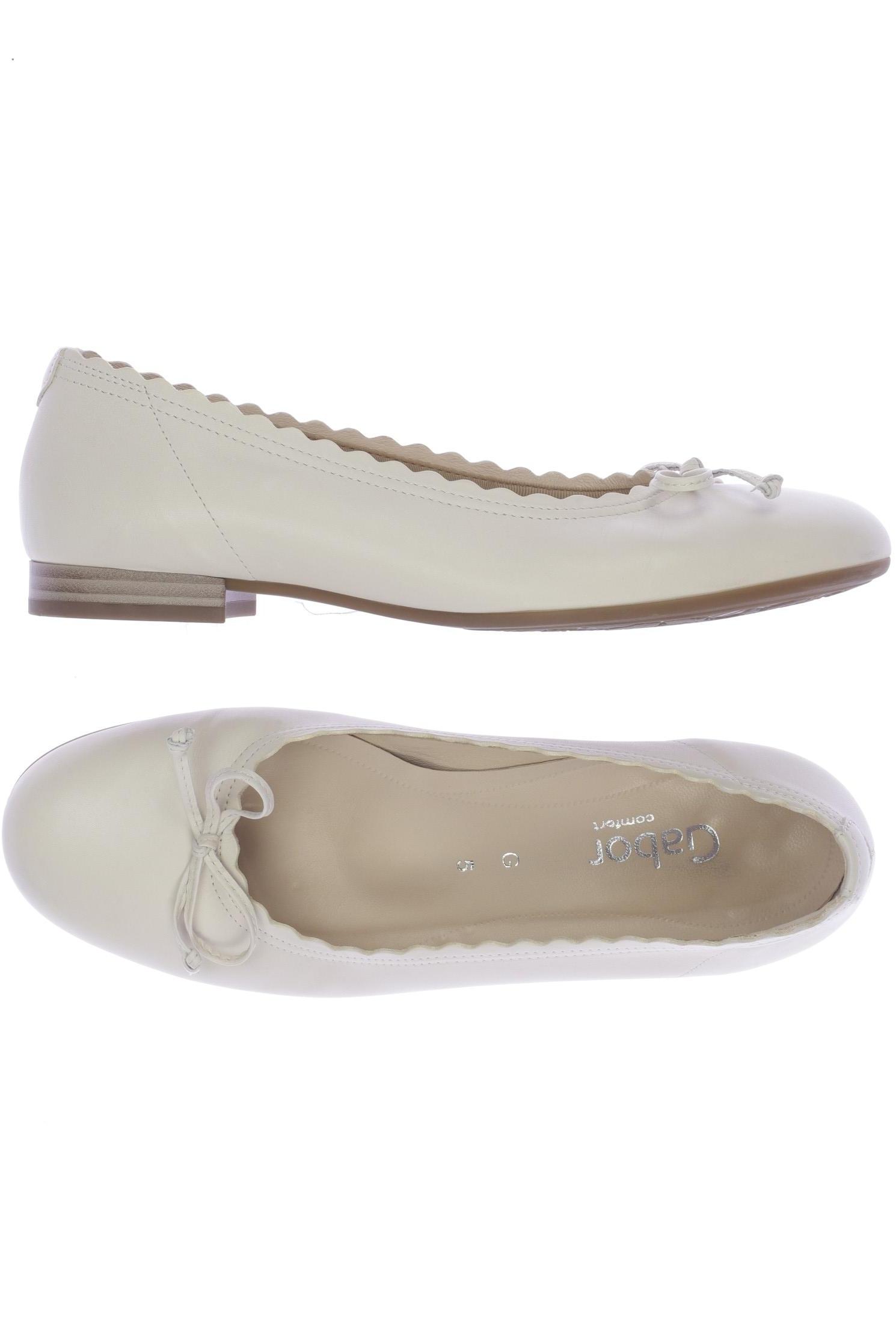 

Gabor Damen Ballerinas, cremeweiß, Gr. 5