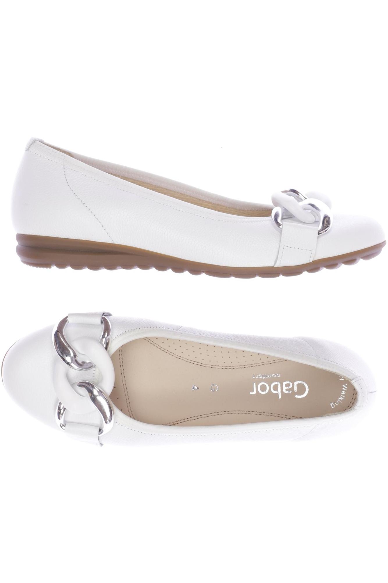

Gabor Damen Ballerinas, weiß, Gr. 4