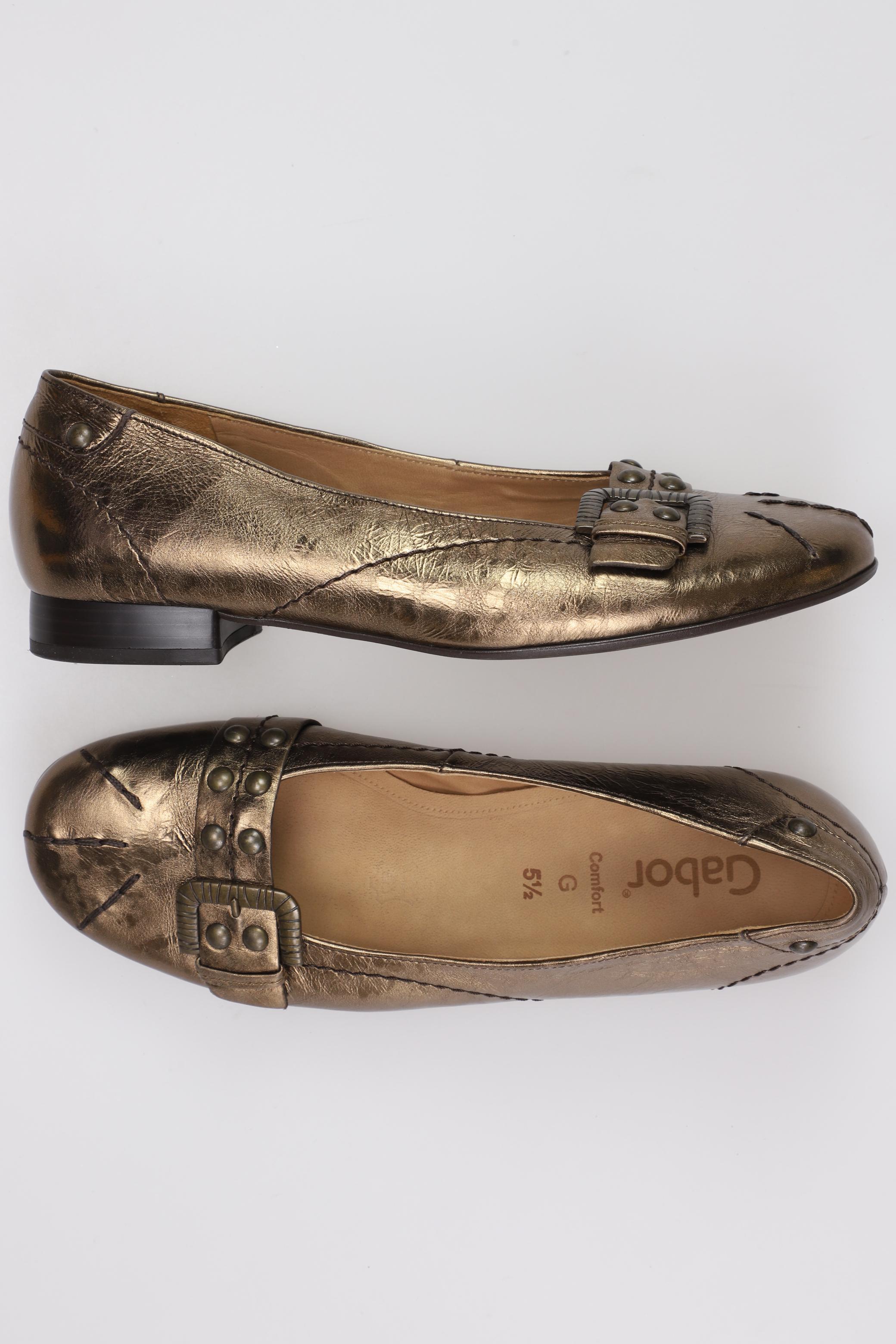 

Gabor Damen Ballerinas, gold, Gr. 5.5