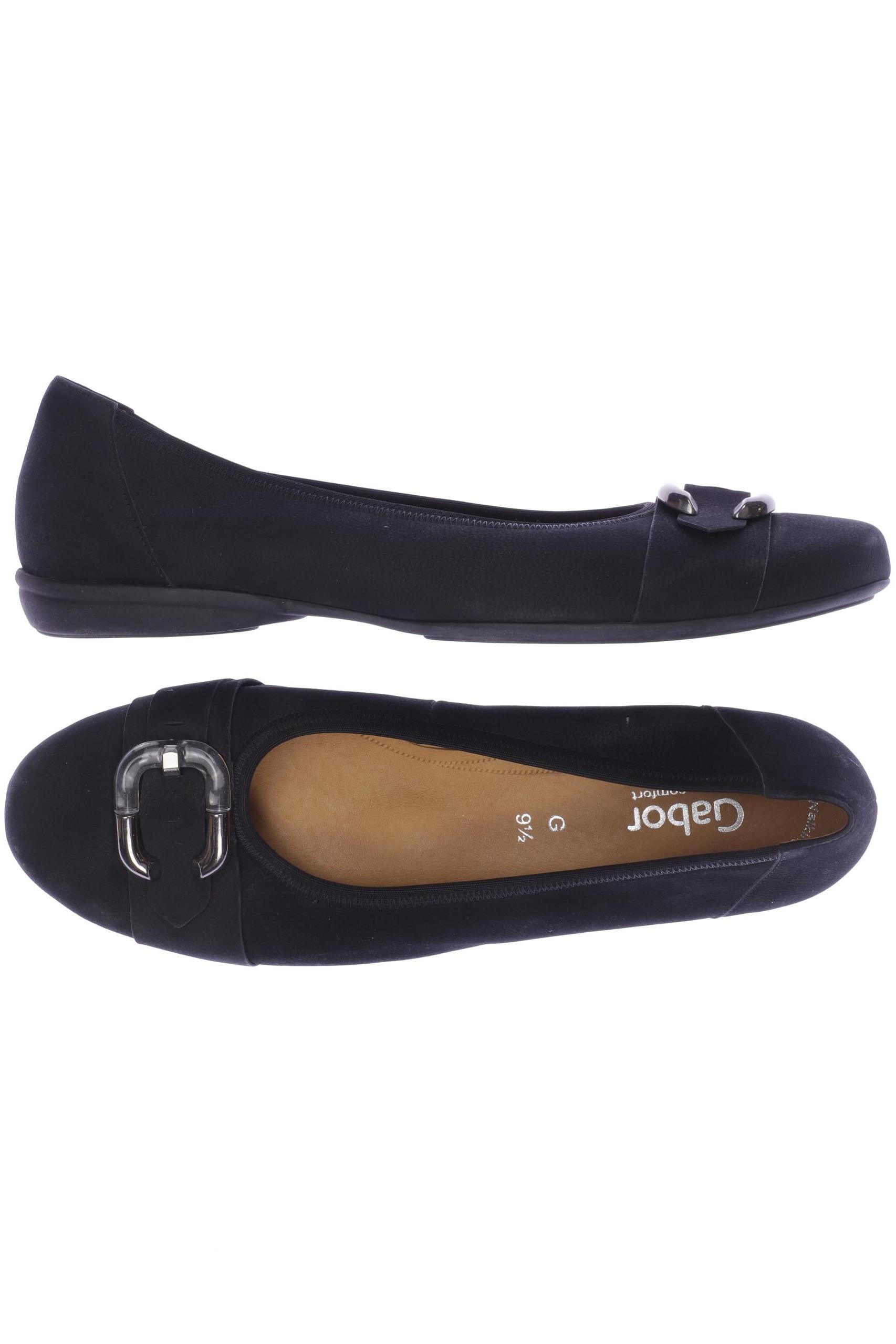 

Gabor Damen Ballerinas, schwarz, Gr. 9.5