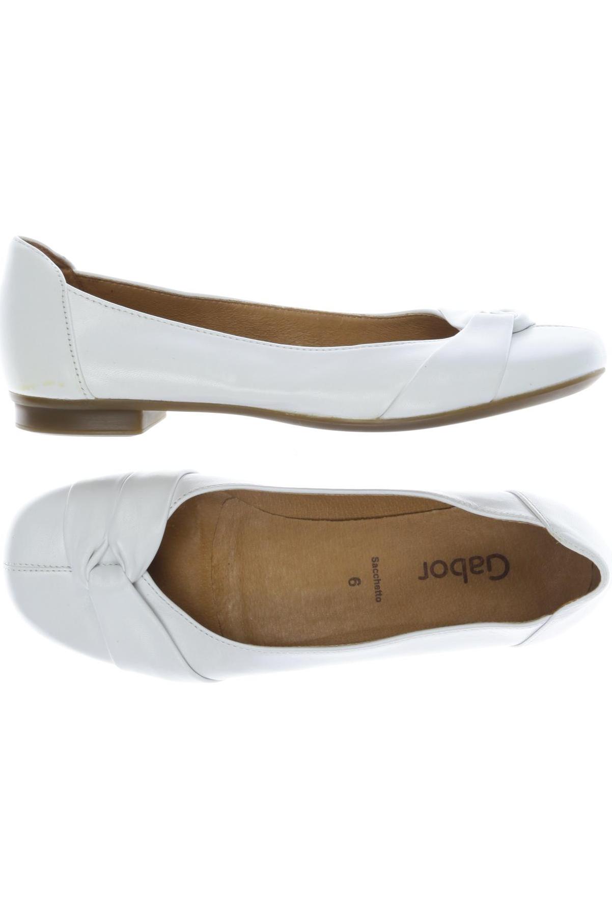 

Gabor Damen Ballerinas, weiß, Gr. 6