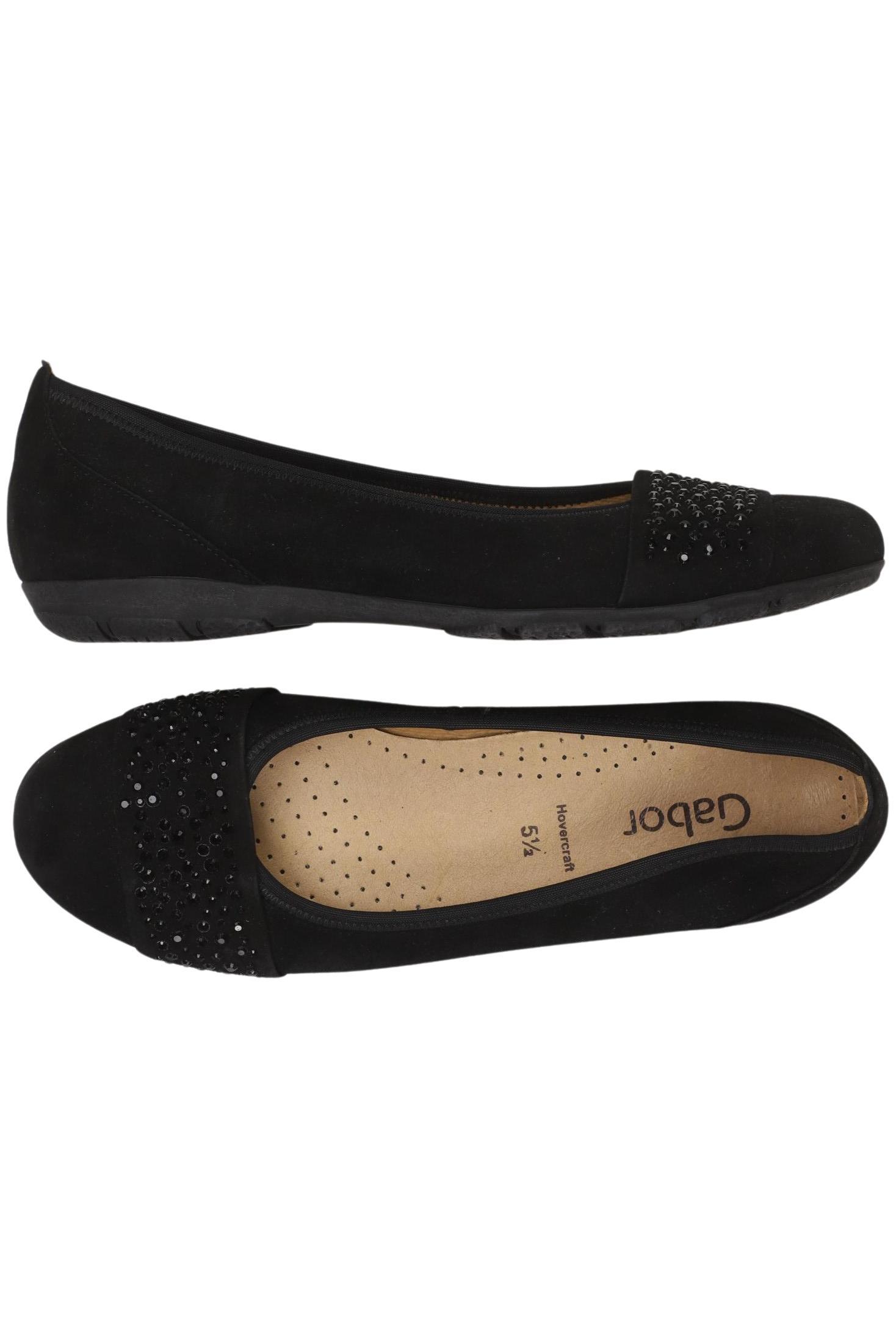 

Gabor Damen Ballerinas, schwarz, Gr. 5.5