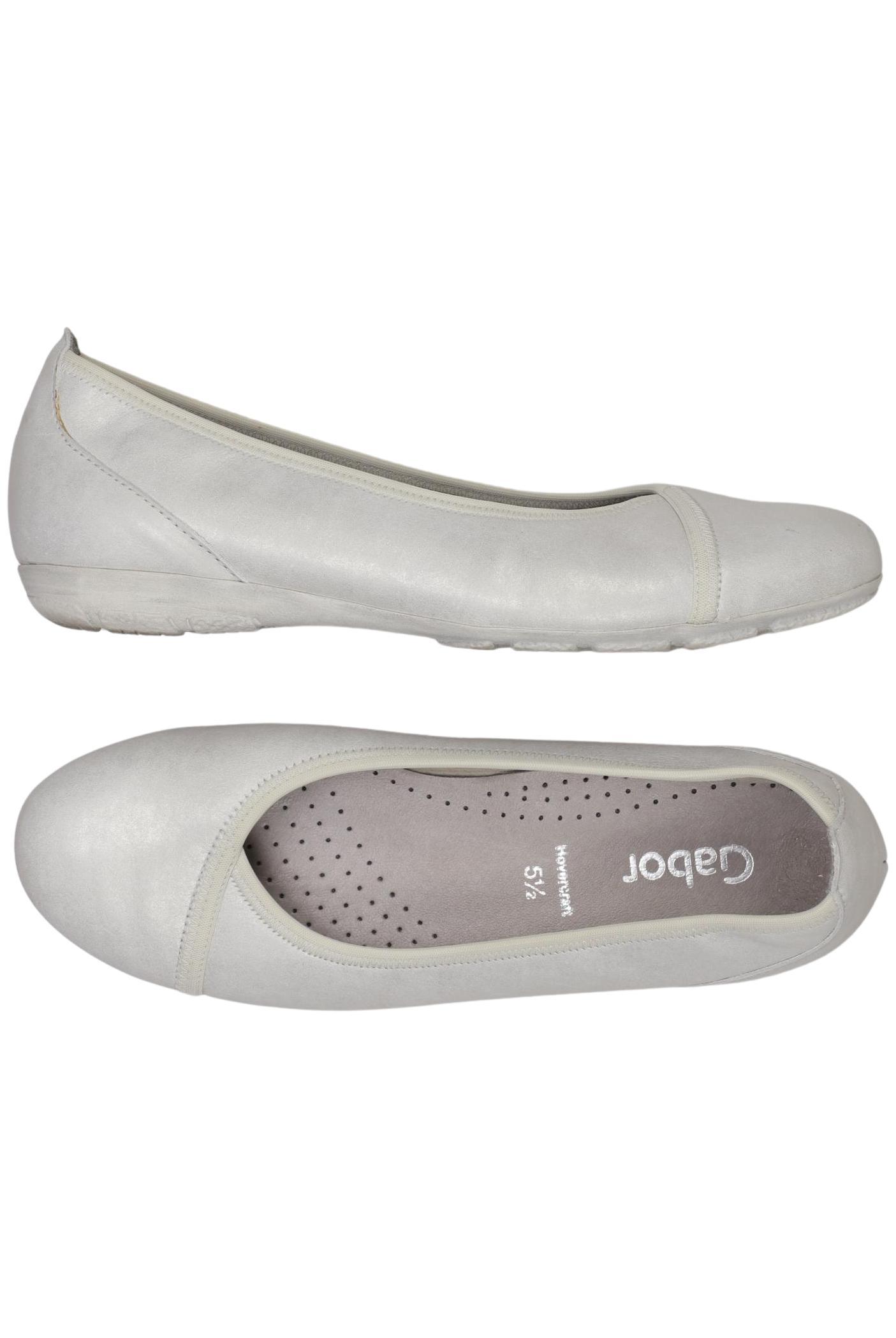 

Gabor Damen Ballerinas, weiß, Gr. 5.5