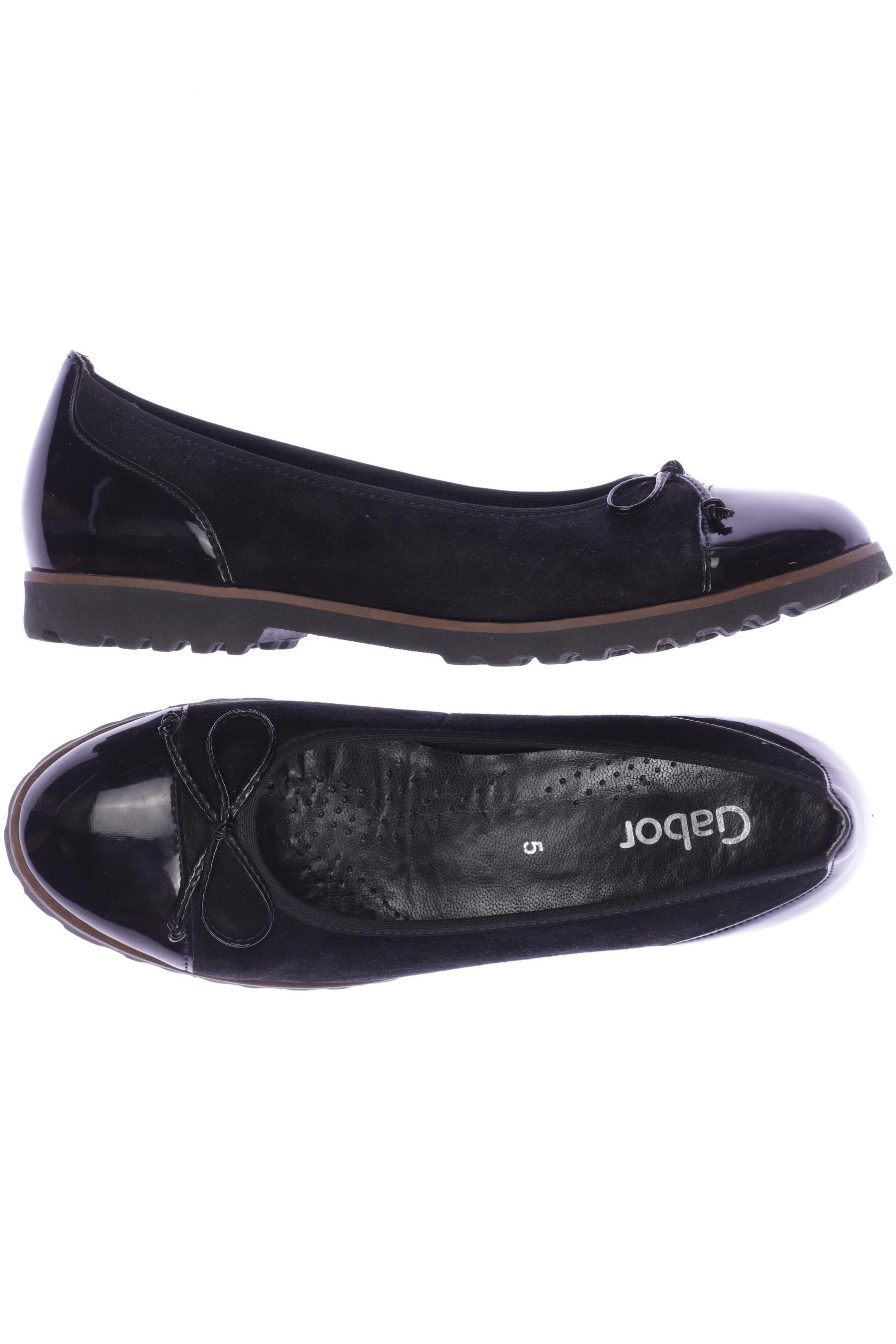 

Gabor Damen Ballerinas, schwarz, Gr. 5