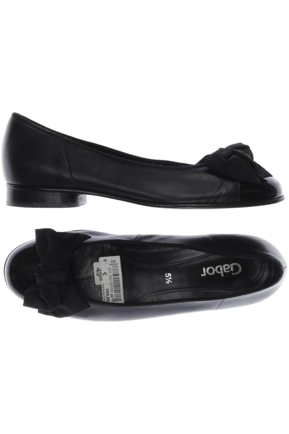 

Gabor Damen Ballerinas, schwarz, Gr. 5.5