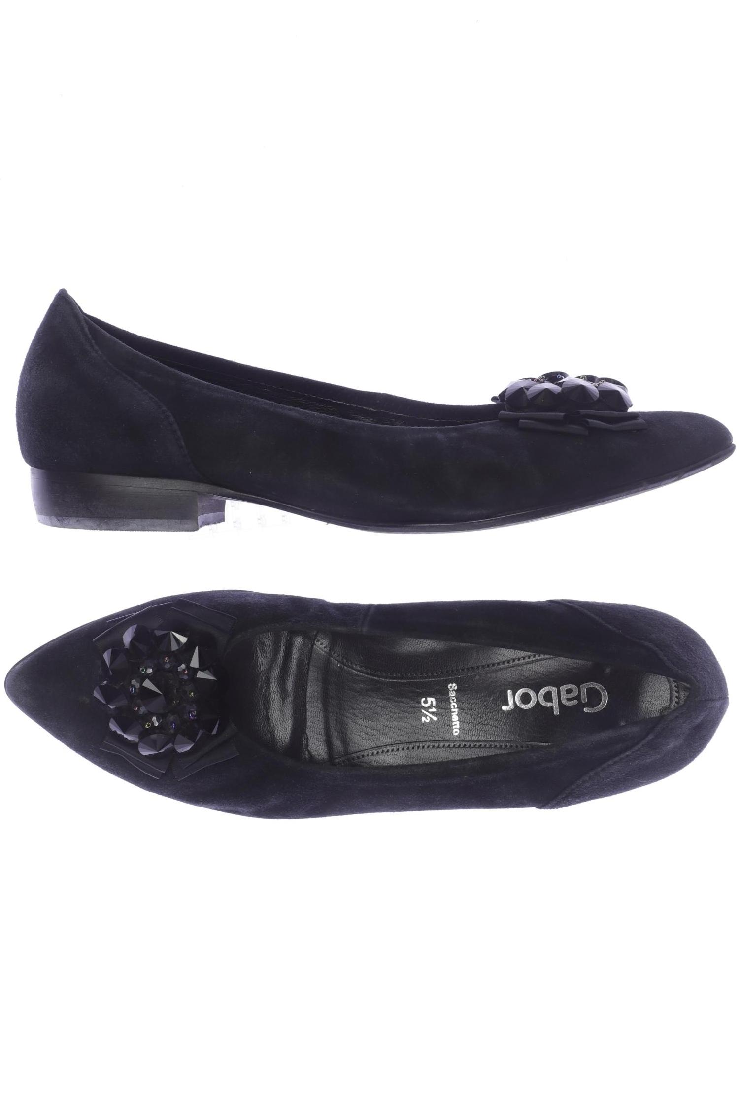

Gabor Damen Ballerinas, schwarz, Gr. 5.5