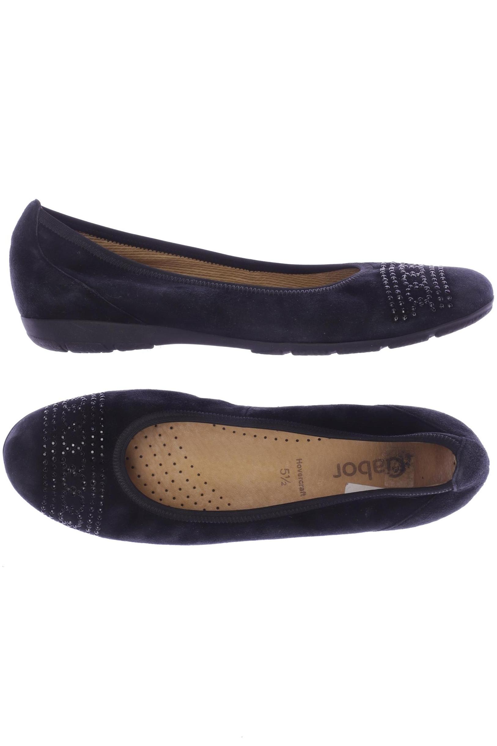 

Gabor Damen Ballerinas, schwarz, Gr. 5.5