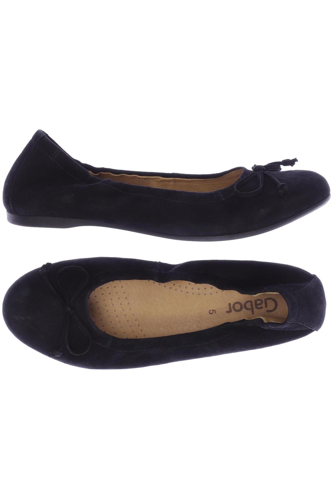 

Gabor Damen Ballerinas, schwarz, Gr. 5