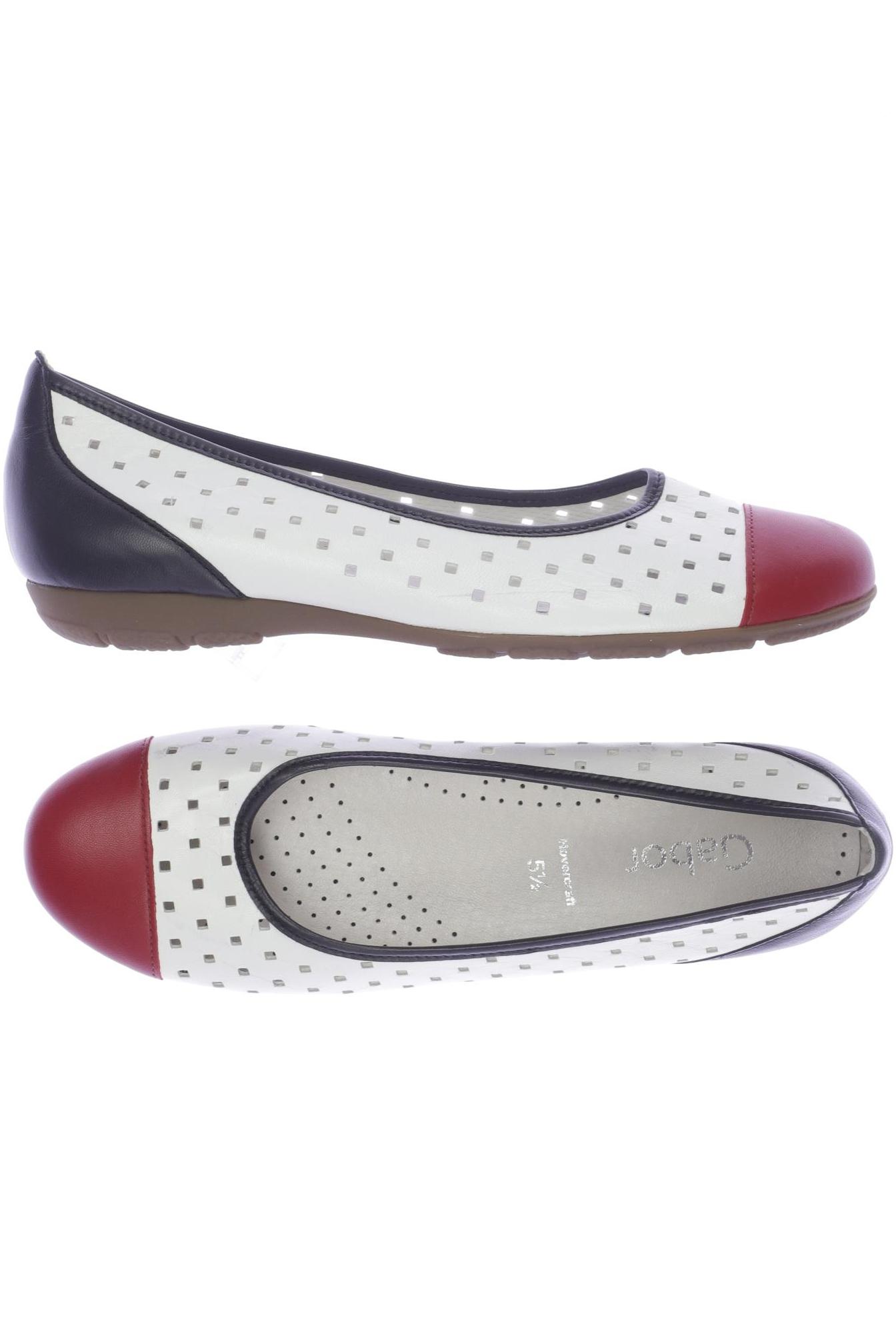 

Gabor Damen Ballerinas, weiß, Gr. 5.5