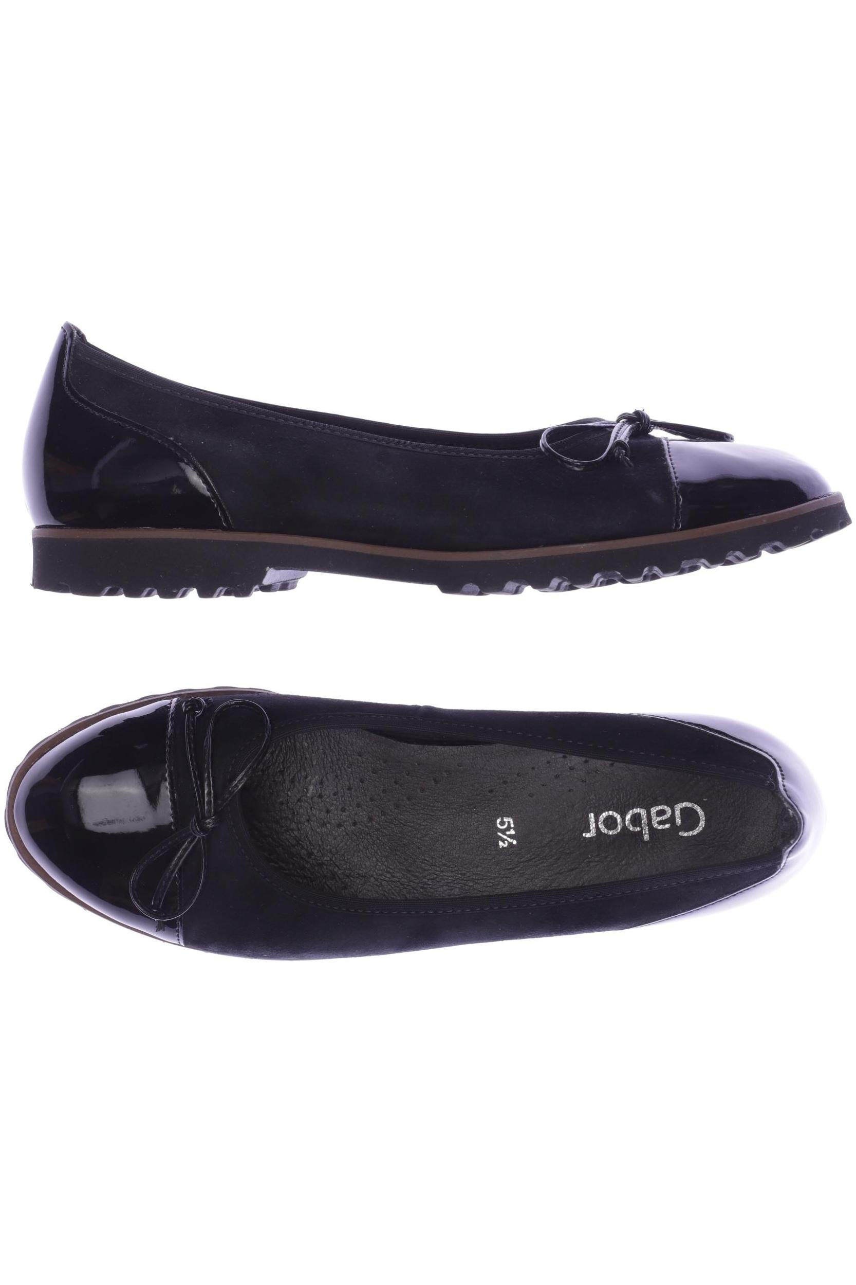 

Gabor Damen Ballerinas, schwarz, Gr. 5.5