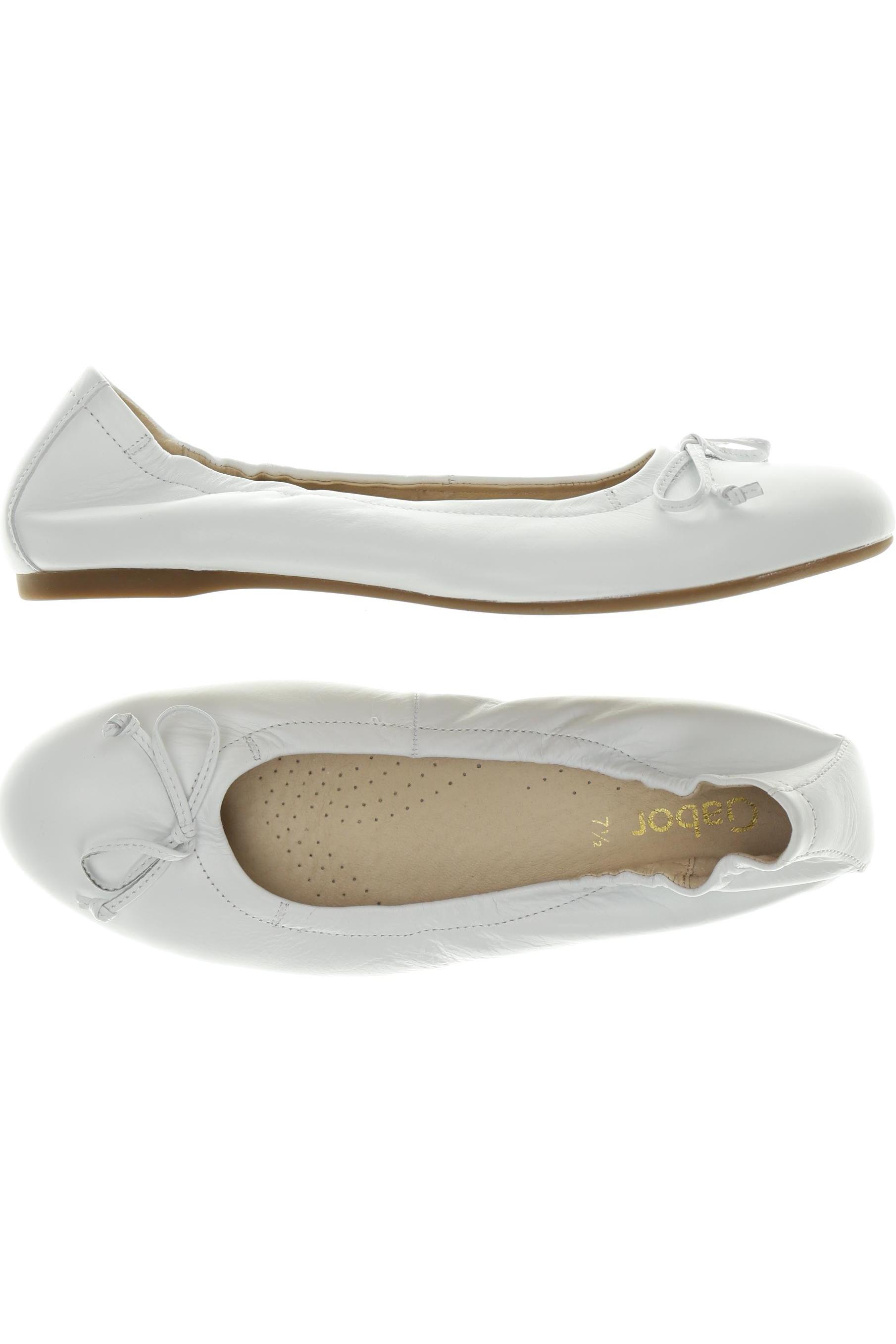 

Gabor Damen Ballerinas, weiß, Gr. 7.5