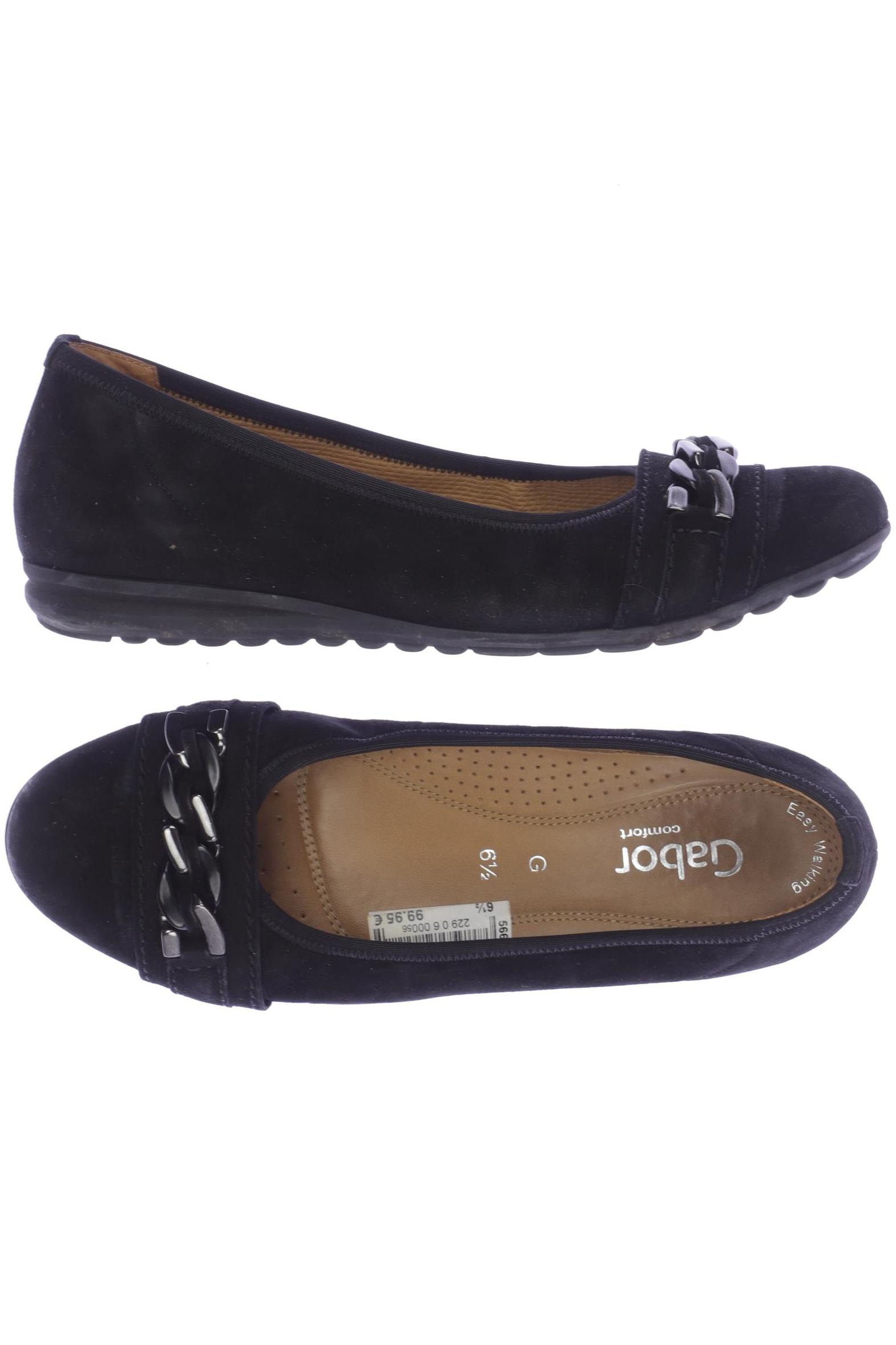 

Gabor Damen Ballerinas, schwarz, Gr. 6.5