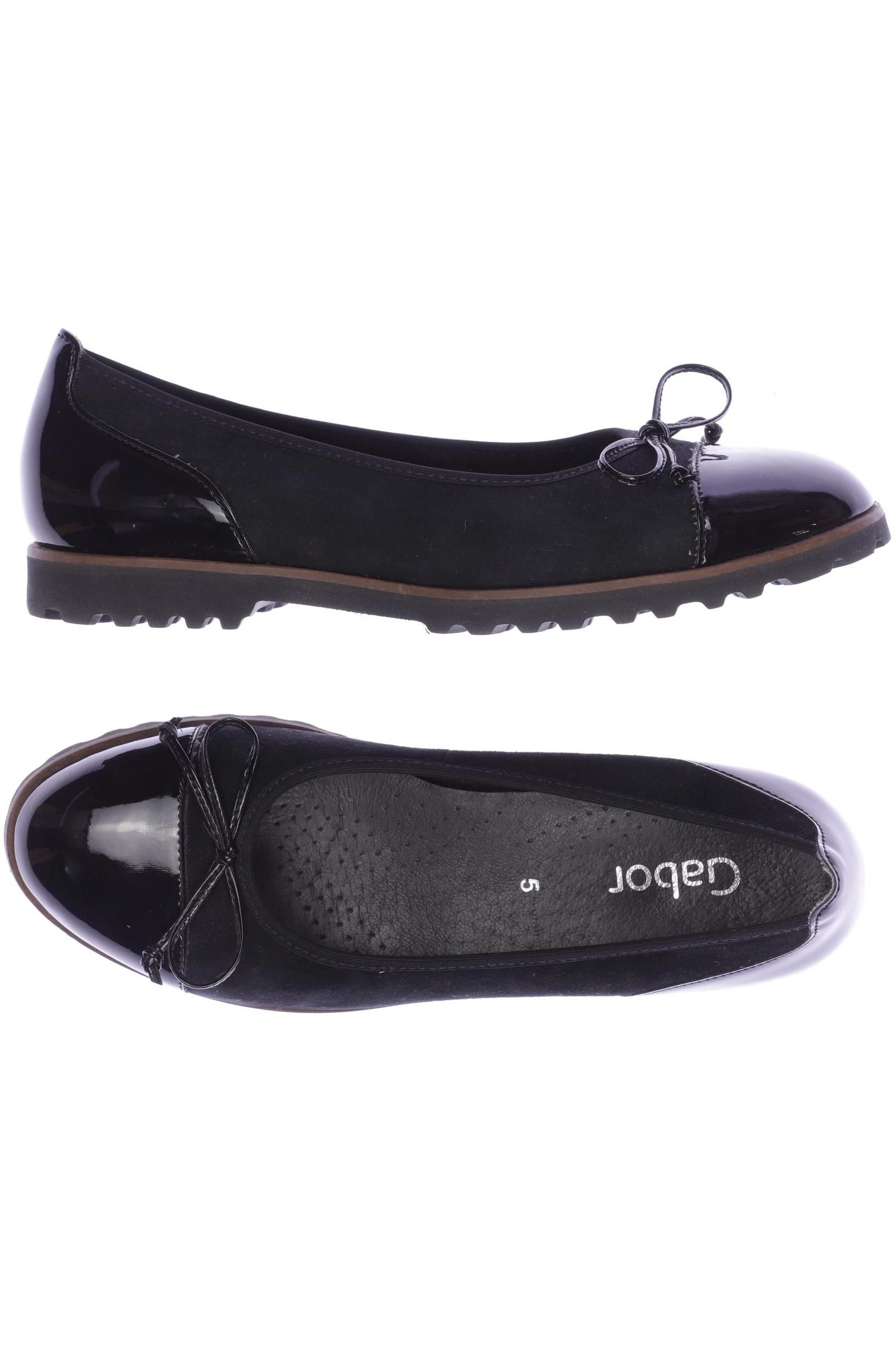 

Gabor Damen Ballerinas, schwarz, Gr. 5