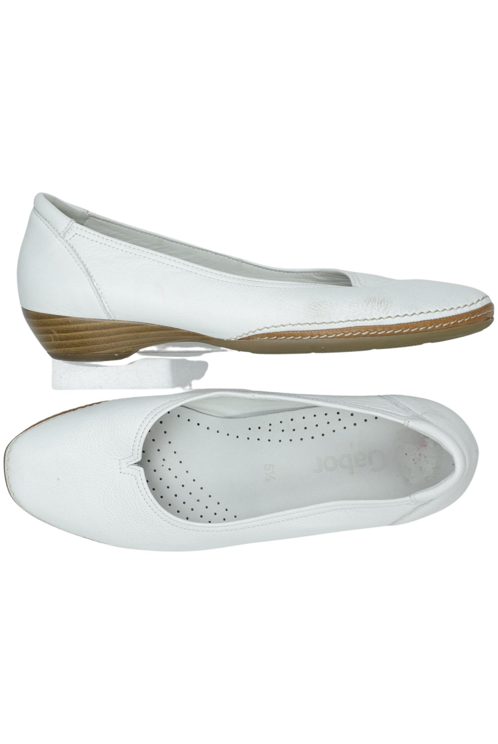 

Gabor Damen Ballerinas, weiß, Gr. 5.5