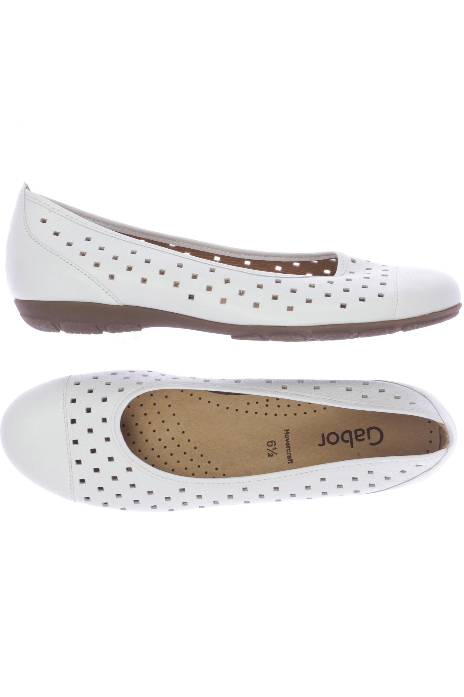 

Gabor Damen Ballerinas, weiß, Gr. 6.5