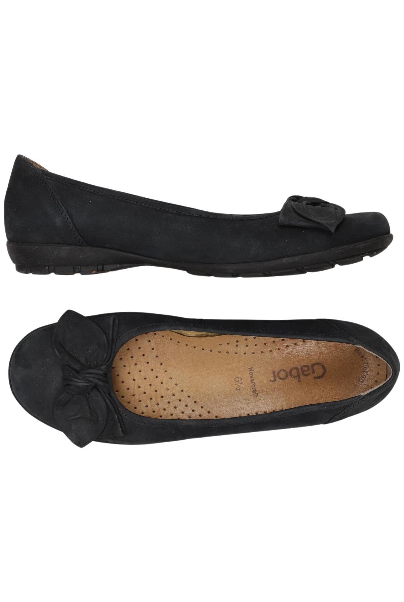 

Gabor Damen Ballerinas, schwarz, Gr. 6.5